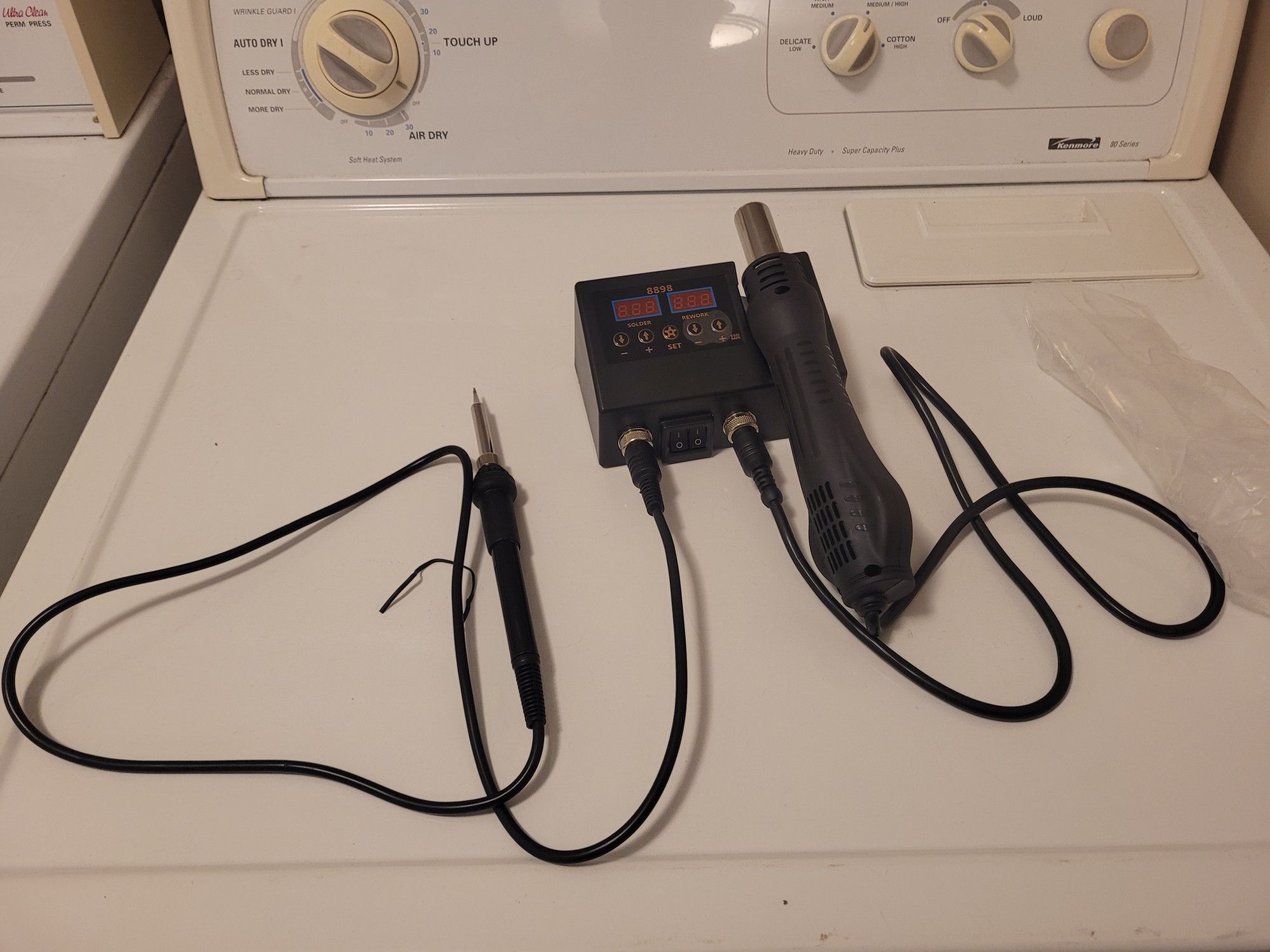 crappy hot air rework/soldering station