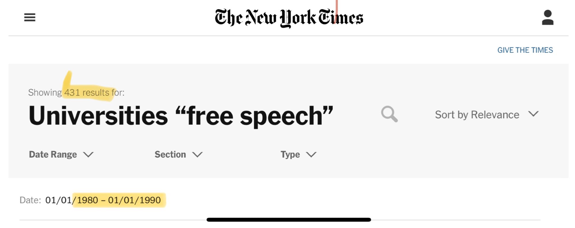 A search of the New York Times archive for ‘Universities “free speech”’ reveals 431 results for the 1980s alone.