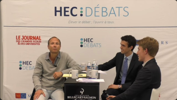 Frédéric Lordon expliquant à HEC Débats, durant l'élection présidentielle française de 2017, qu'Emmanuel Macron a été "élevé comme une tomate hydroponique".
Source : https://www.youtube.com/watch?v=9JwBlI0xf_k&ab_channel=HECD%C3%A9bats)