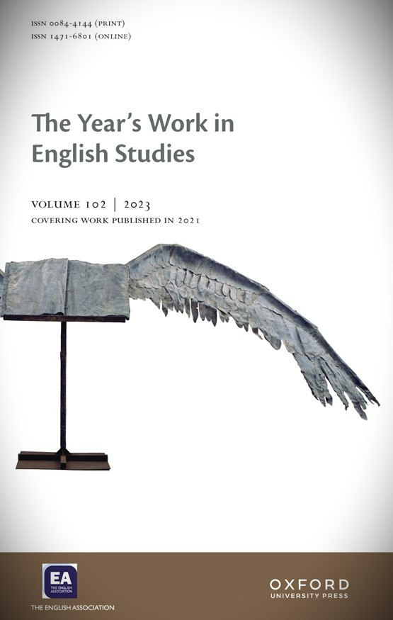 Cover of the 2023 volume of The Year's Work in English Studies (number 102).