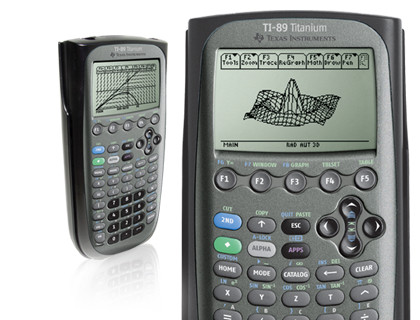 TI89 calculator making graphics and shit 