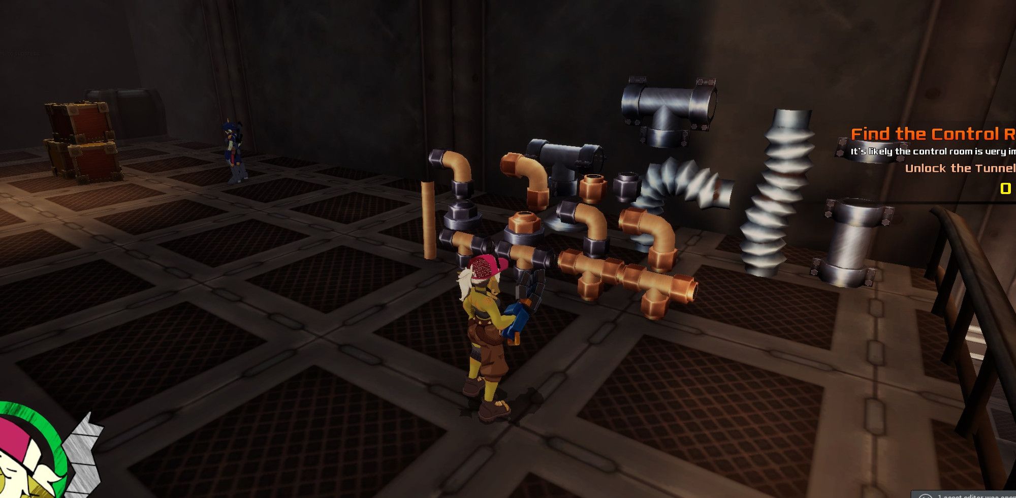 An in-editor screenshot of one of the three Pipe 3D Model sets, this one is of the smallest, copper pipe.