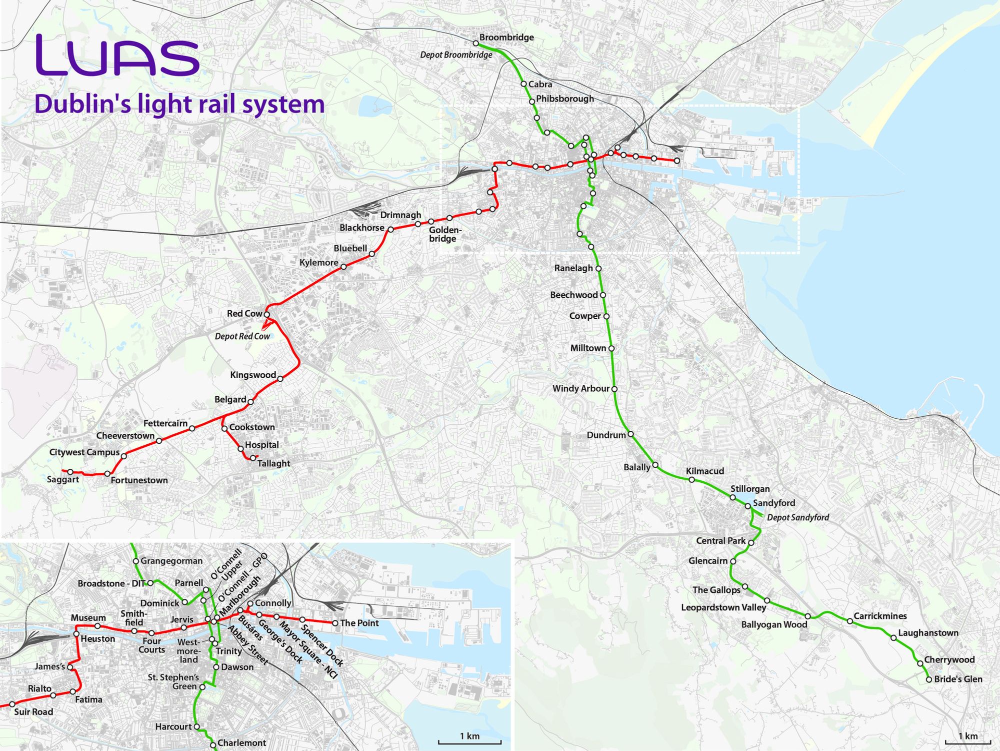 Netzplan der Straßenbahn Dublin

Quelle: Von Maximilian Dörrbecker (Chumwa) - Eigenes Werk, using OpenStreetMap data for the background, CC BY-SA 2.0, https://commons.wikimedia.org/w/index.php?curid=72741892