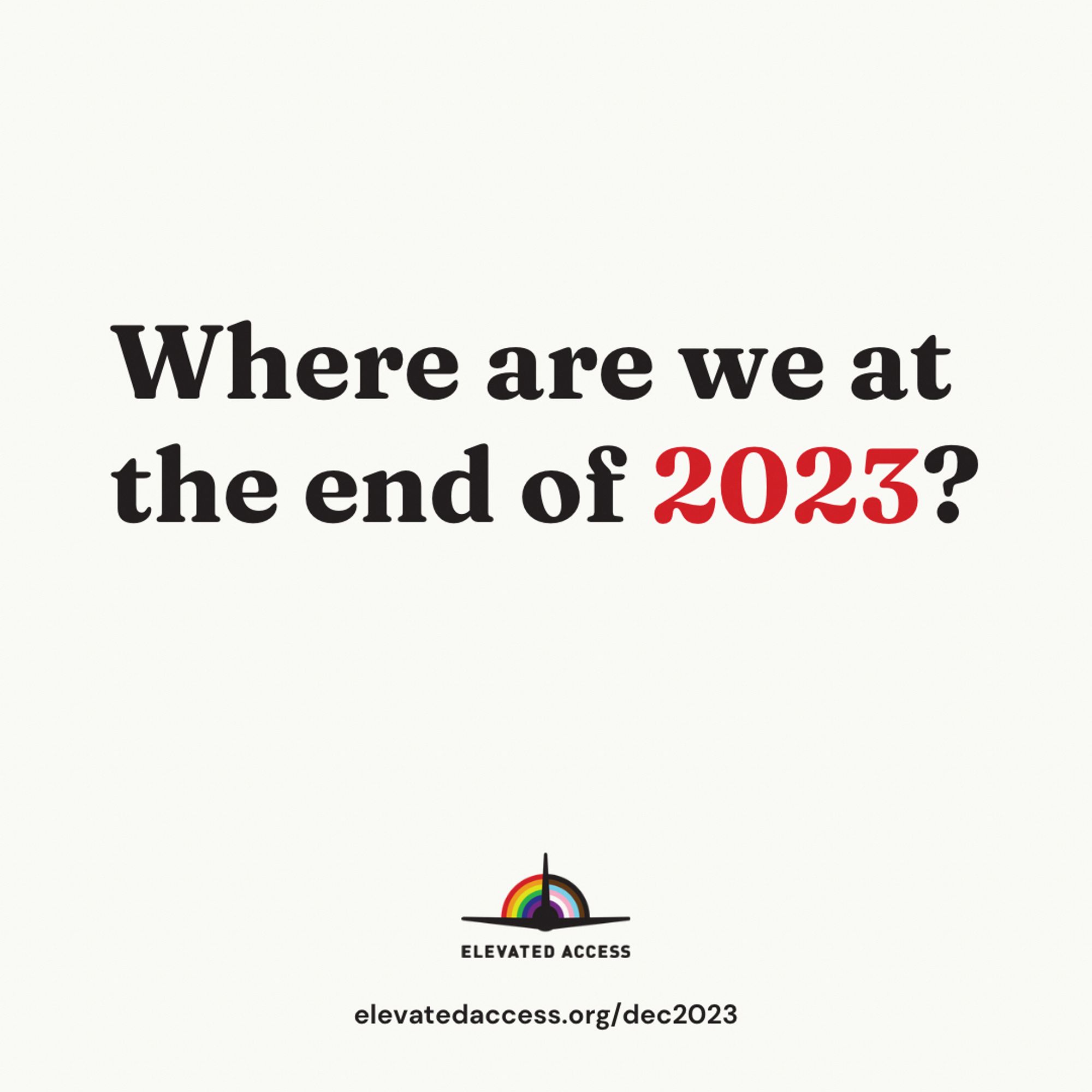 Where are we at the end of 2023?