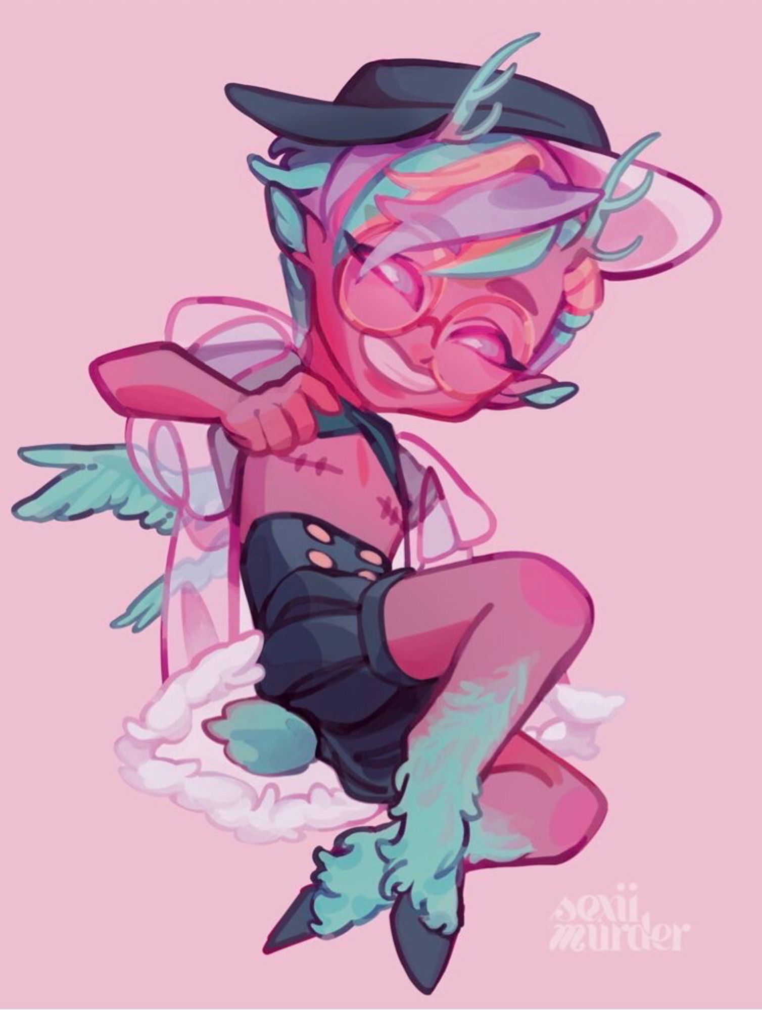 My Monsterhearts campaign’s succubus Malachai (they/he) just being his little dream self