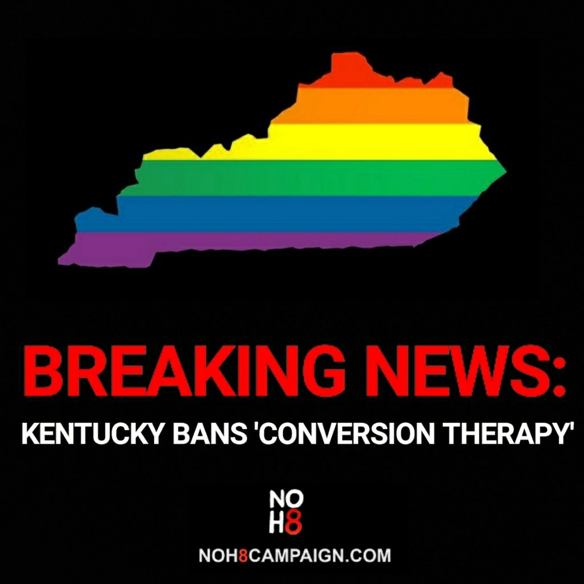 BREAKING: #Kentucky bans 'conversion therapy' #NOH8