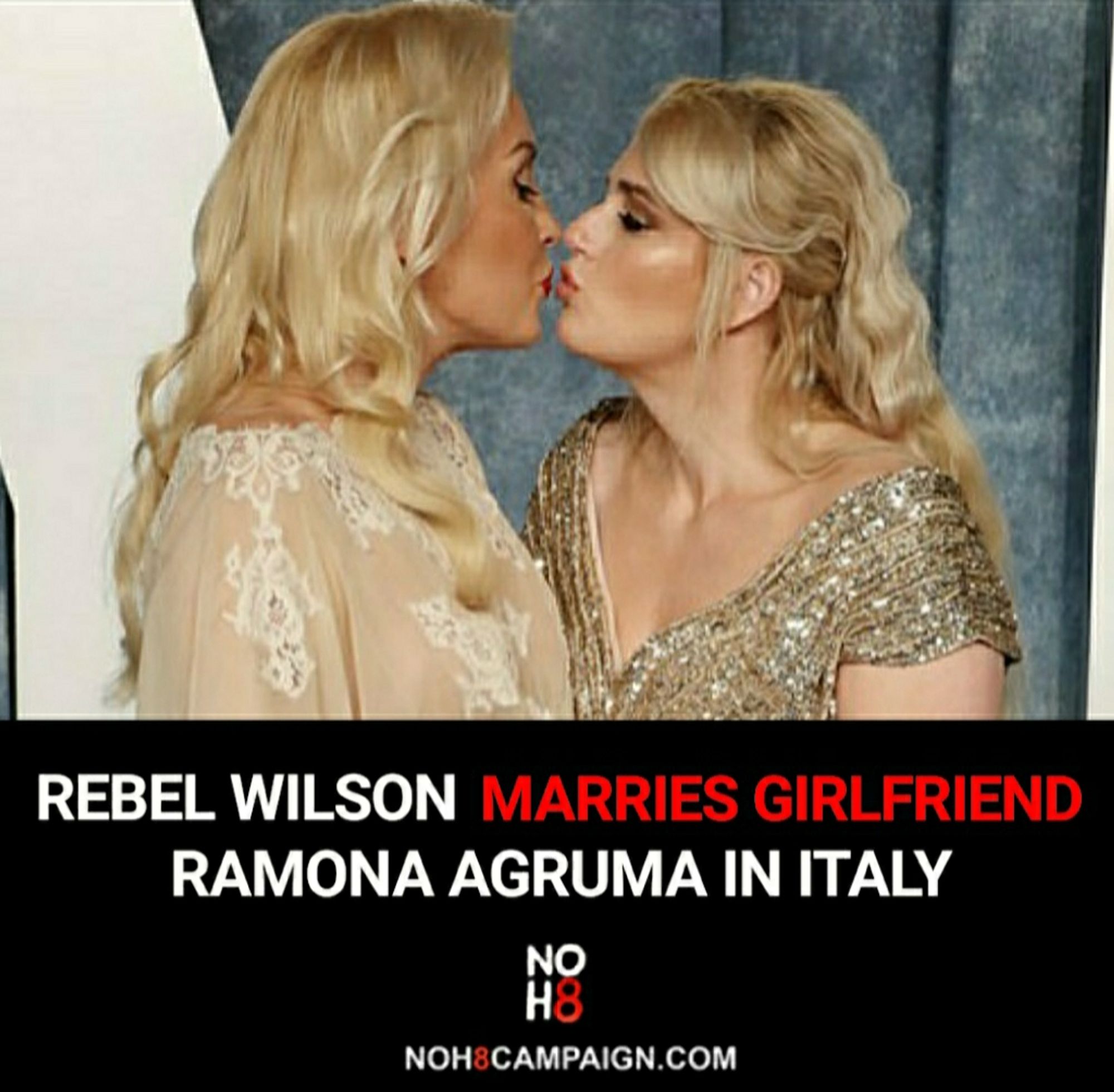 Rebel Wilson marries girlfriend Ramona Agruma in Italy #NOH8