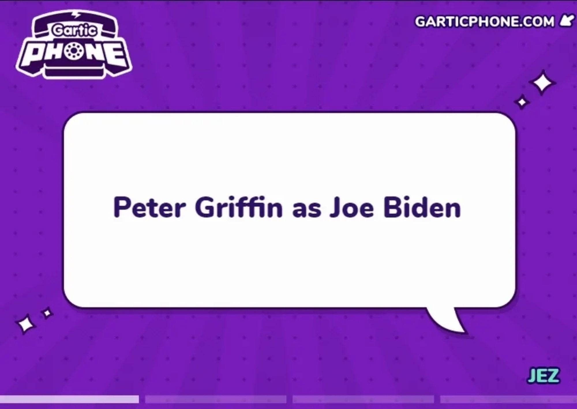 The prompt telling me to draw Peter Griffin as Joe Biden