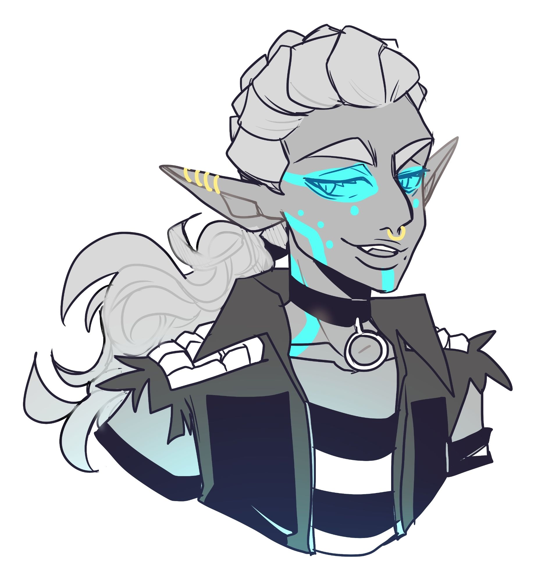 Erm here's my DND electric elf that I never got to play