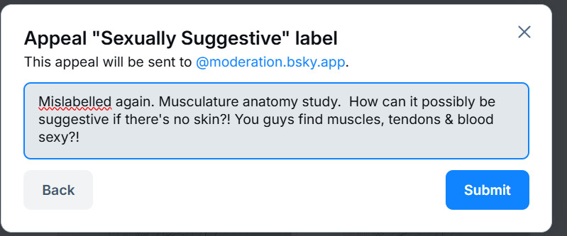 Bluesky mods mess up again, mislabel an anatomy study. 