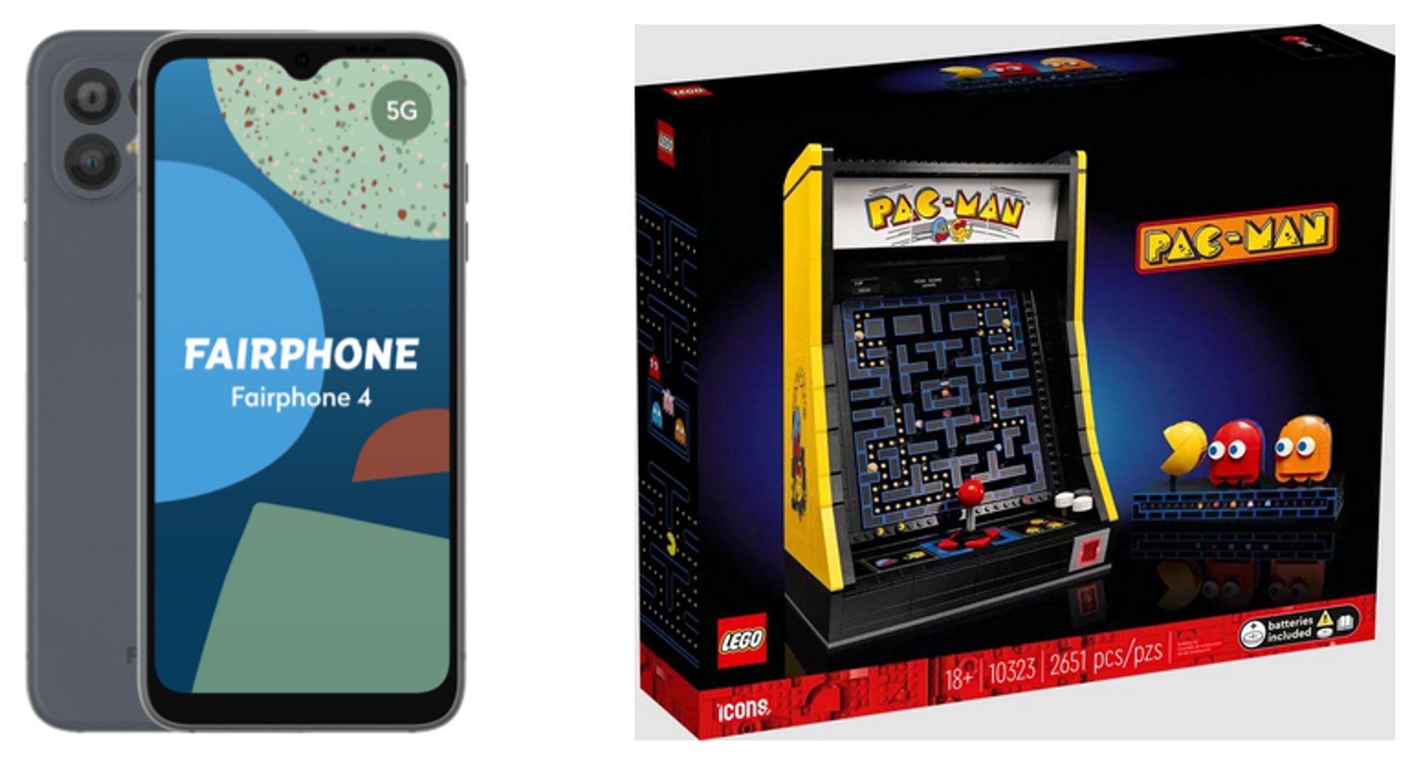 à gagner : Fairphone et lego pacman