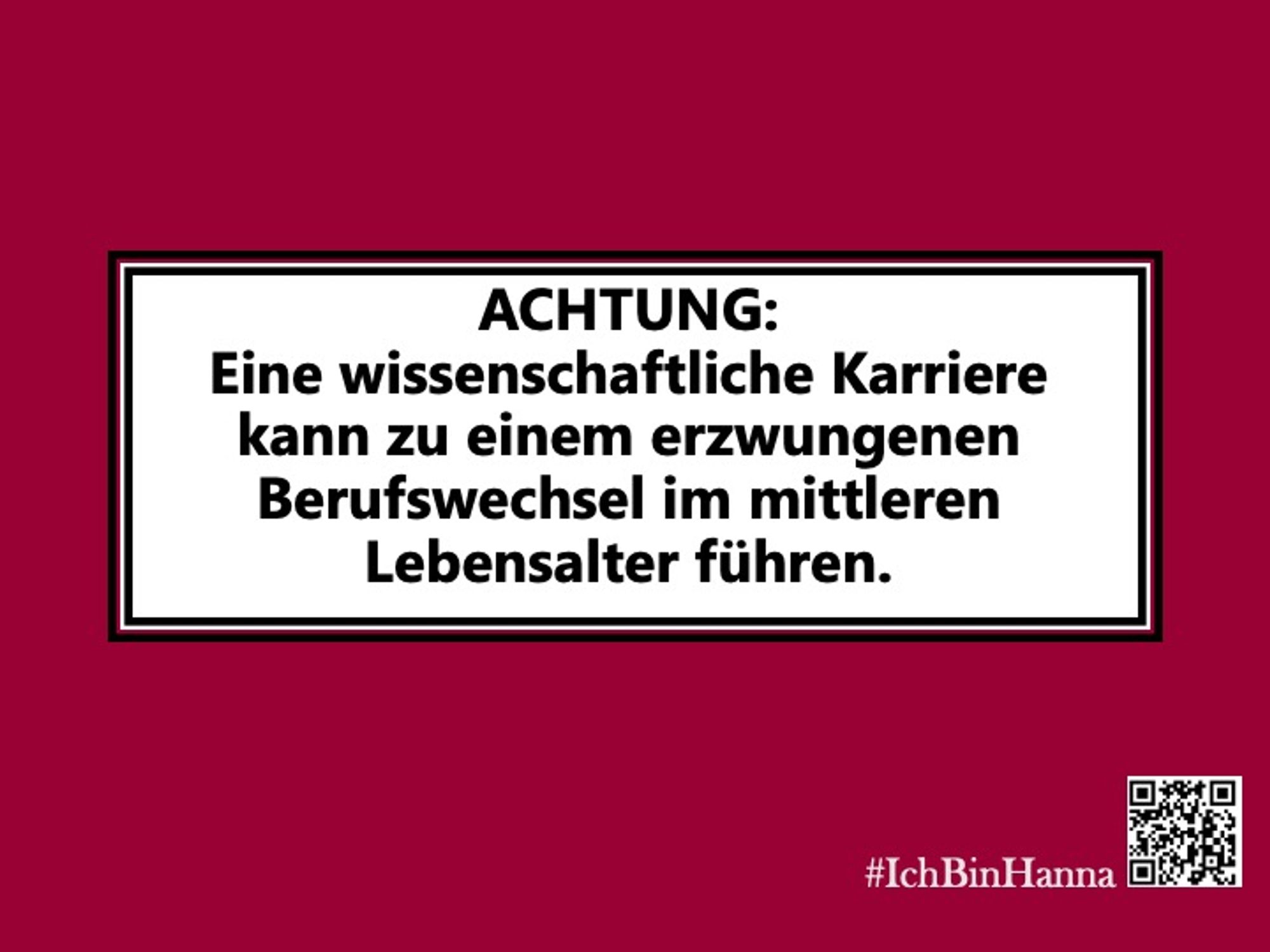 Eine wissenschaftliche Karriere kann zu einem erzwungenen Berufswechsel im mittleren Lebensalter führen.