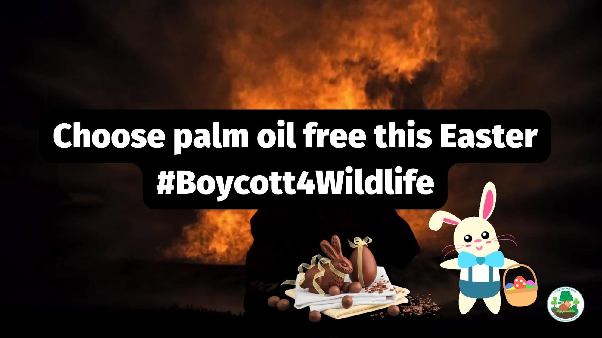 Did you know that @Nestle @CadburyUK @MDLZ @Mars @Hersheys are destroying rainforest for #palmoil and #cocoa? I DEMAND they go #palmoilfree this #Easter! Learn how to #Boycottpalmoil #Boycott4Wildlife! Visit: https://wp.me/pcFhgU-3Ly @palmoildetectives