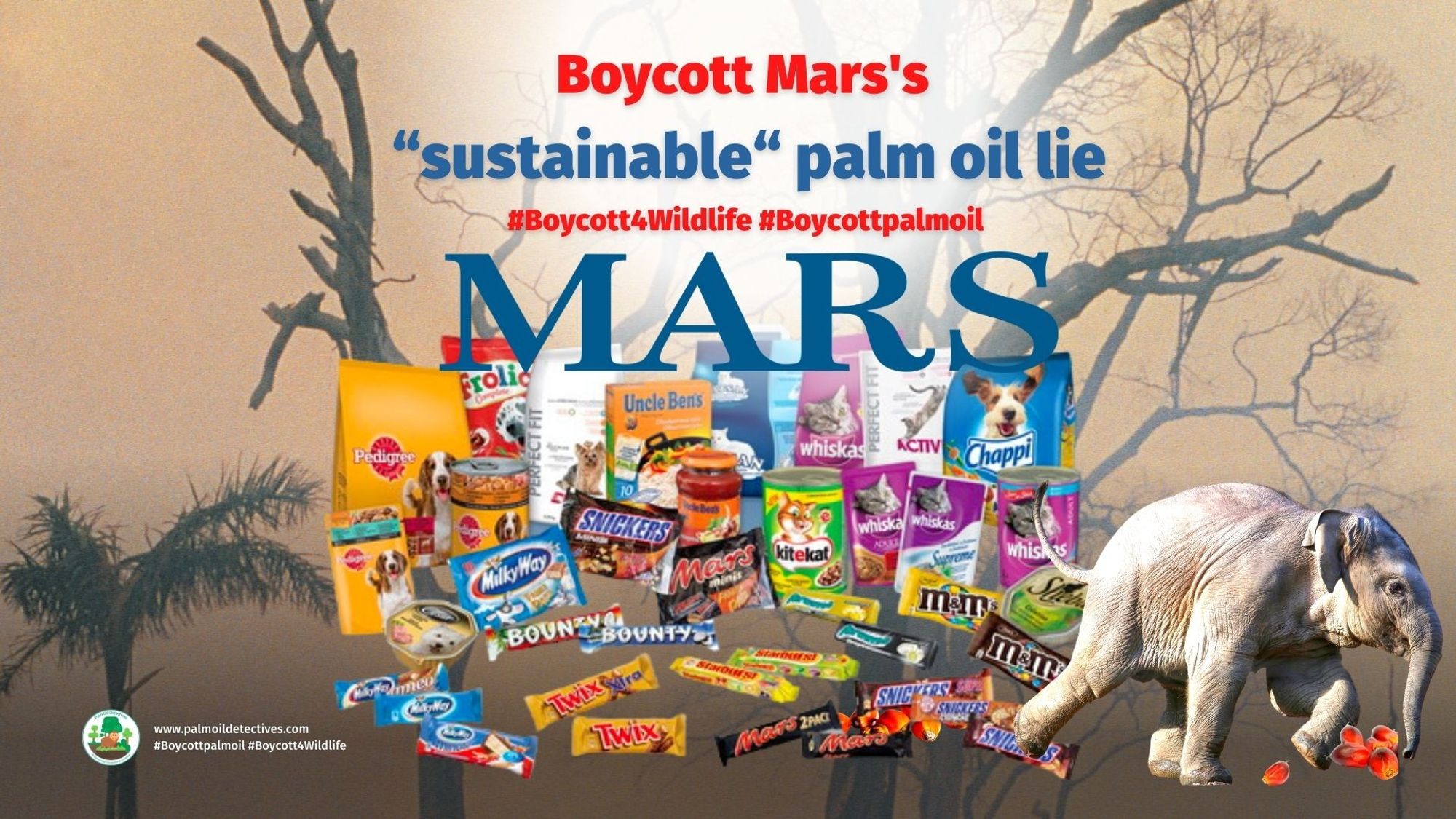 Did you know even so-called "sustainable" #palmoil is a greenwashing lie that causes still #deforestation? Learn how to #Boycottpalmoil #Boycott4Wildlife this #Halloween and instead buy #palmoilfree and #vegan sweet treats https://palmoildetectives.com/2023/10/18/halloweens-most-terrifying-tale-palm-oil-greenwashing-and-ecocide-in-your-treats/