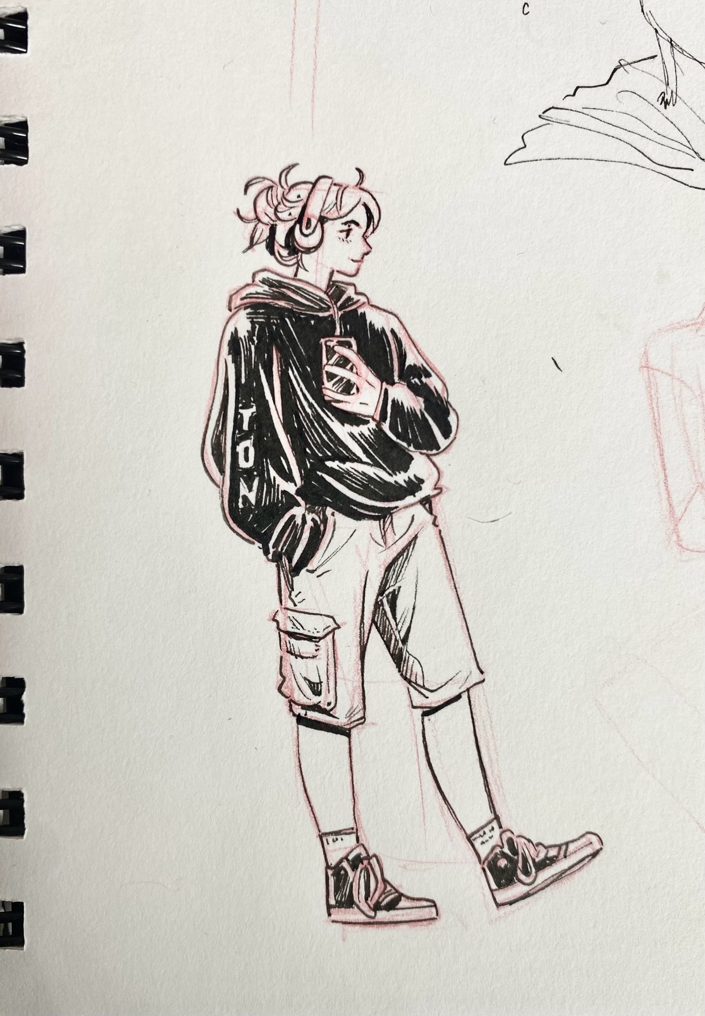 Little ink of a person in a comfy outfit