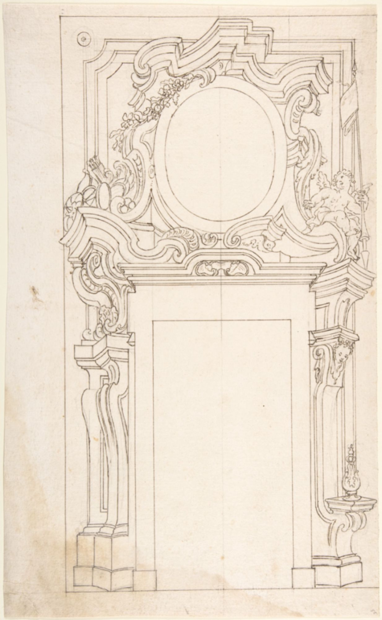 Architectural project for door, Metropolitan Museum of Art, New York, NY