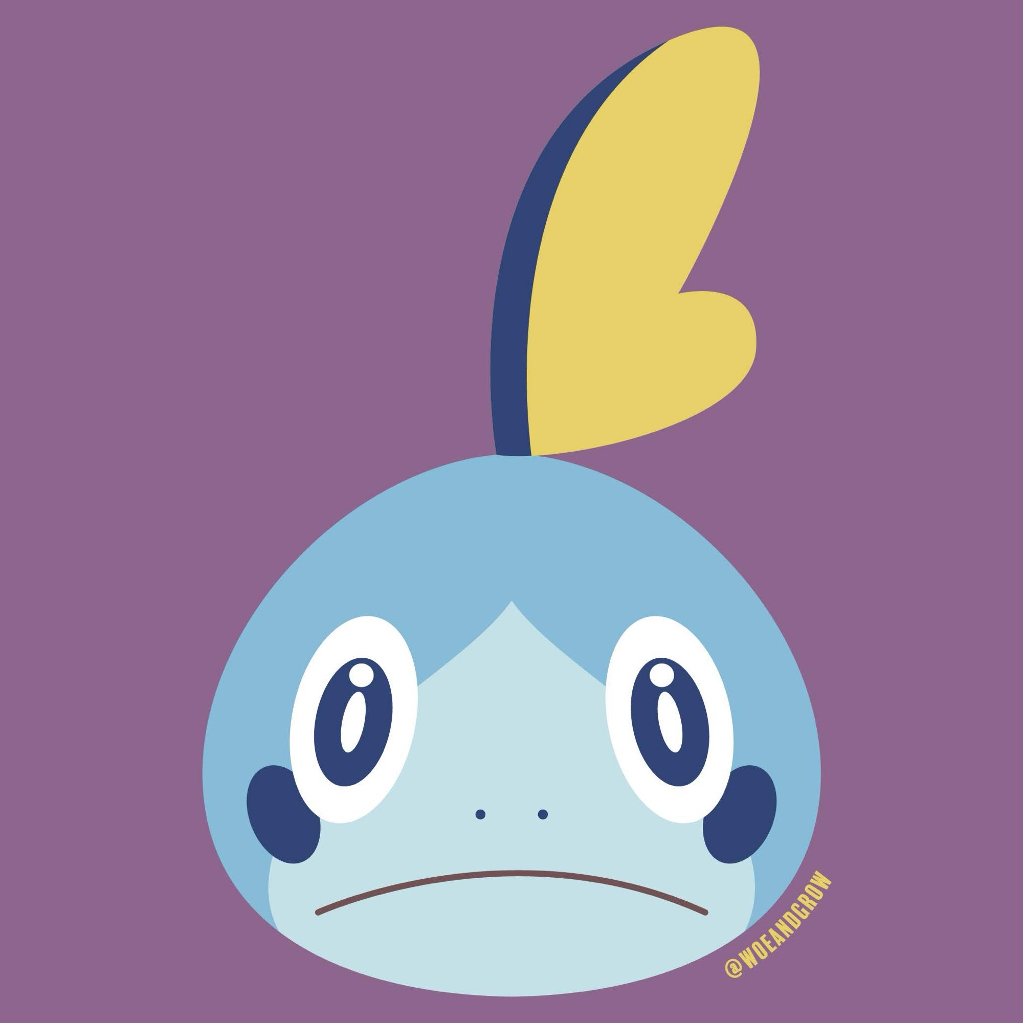 Vector artwork of Sobble’s face