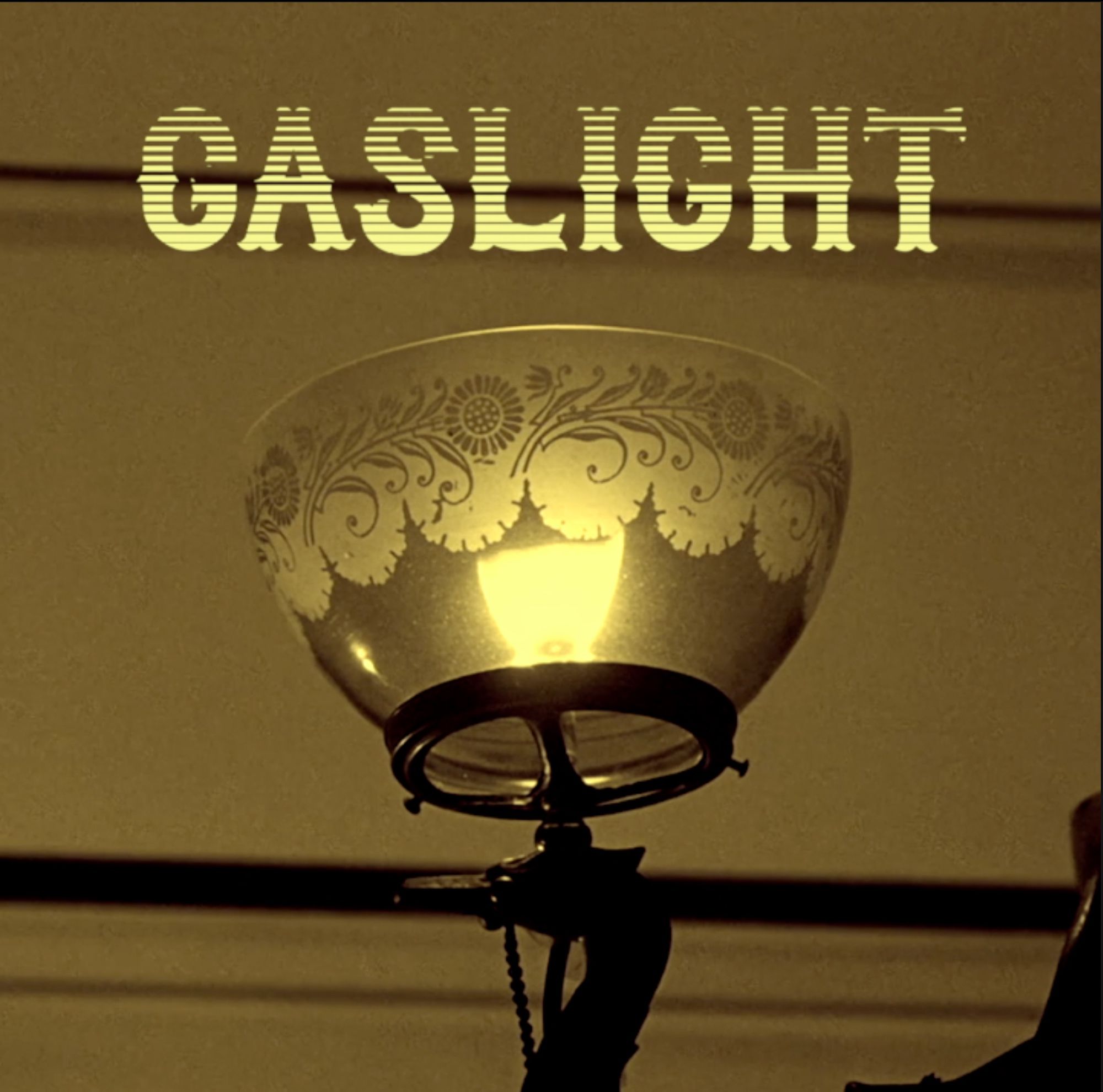 graphic image of a gaslight with the word, "GASLIGHT"