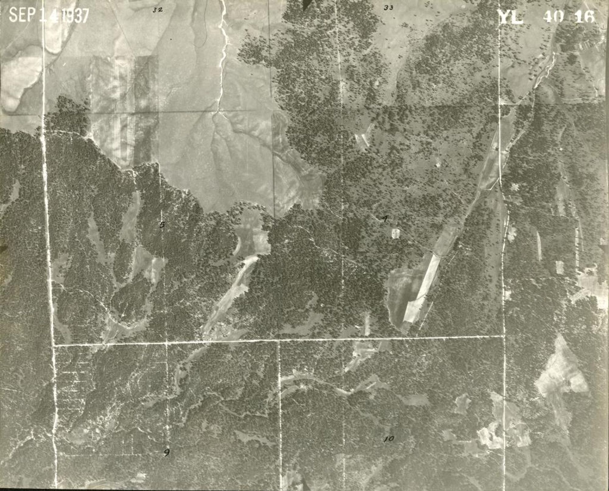 Aerial shot looking down on El Paso county, Colorado