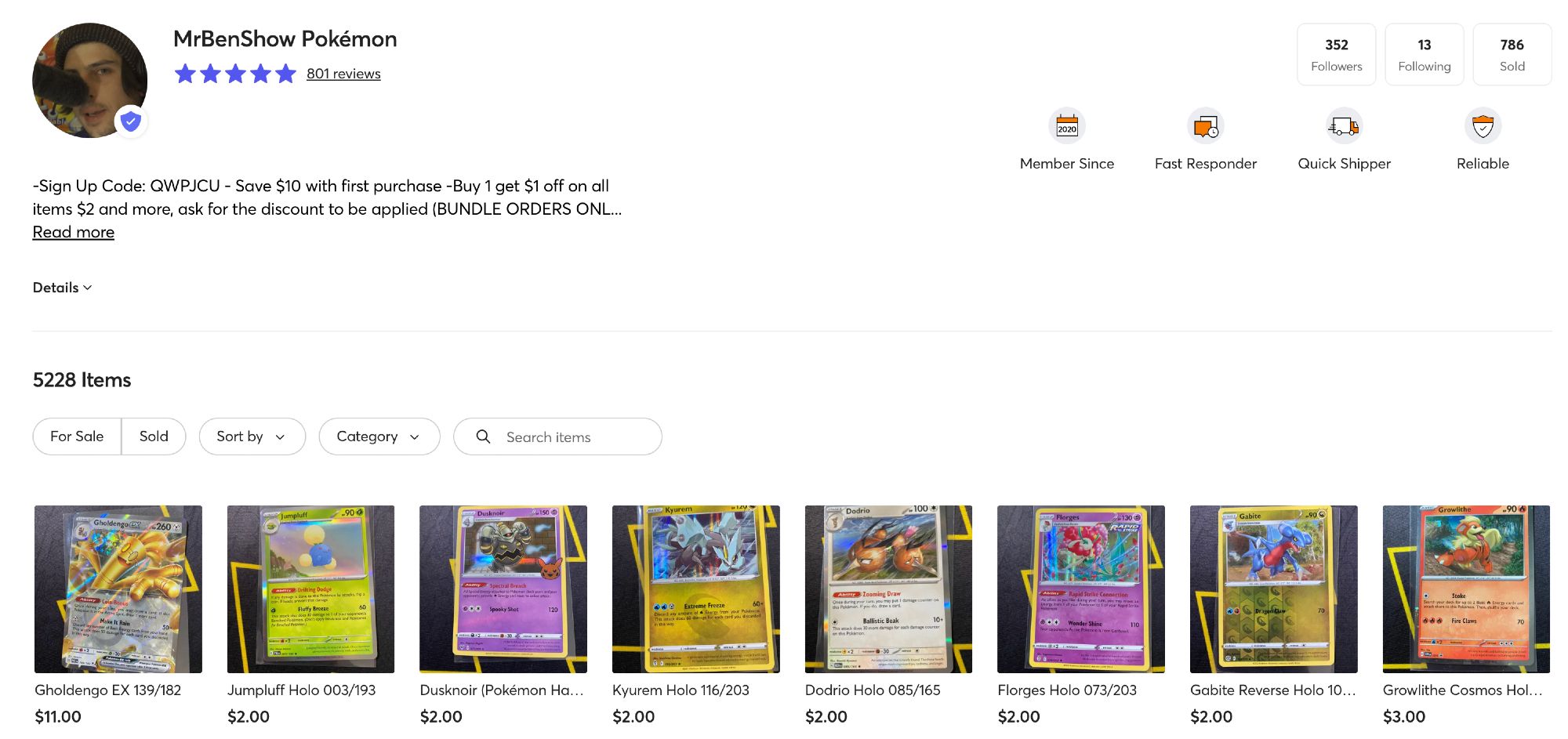 New cards on my #Mercari #Pokemon store, - MrBenShow Pokémon - GO CHECK IT OUT!!
https://www.mercari.com/u/422681658/
Mercari Sign Up Code: QWPJCU - Save $10 with first purchase

#PokemonCards #PokemonCardsForSale #CardsForSale #PokemonTradingCardGame #PokemonTCG #PokemonCommunity #PokemonGo #PokemonScarletViolet #PokemonScarletAndViolet
#Selling #ForSale #Sales #Cards #TradingCardsForSale #Pokémon #PokemonSunAndMoon #ScarletAndViolet #SunAndMoon #XY #PokemonXY #WizardsOfTheCoast #Nintendo #WOTC #SecretRare #FullArt #PokemonScarlet #PokemonViolet #PokemonSun #PokemonMoon #PokemonGames #Games #Game #CardGame #CardGames #ParadoxRift #151 #Pokemon151