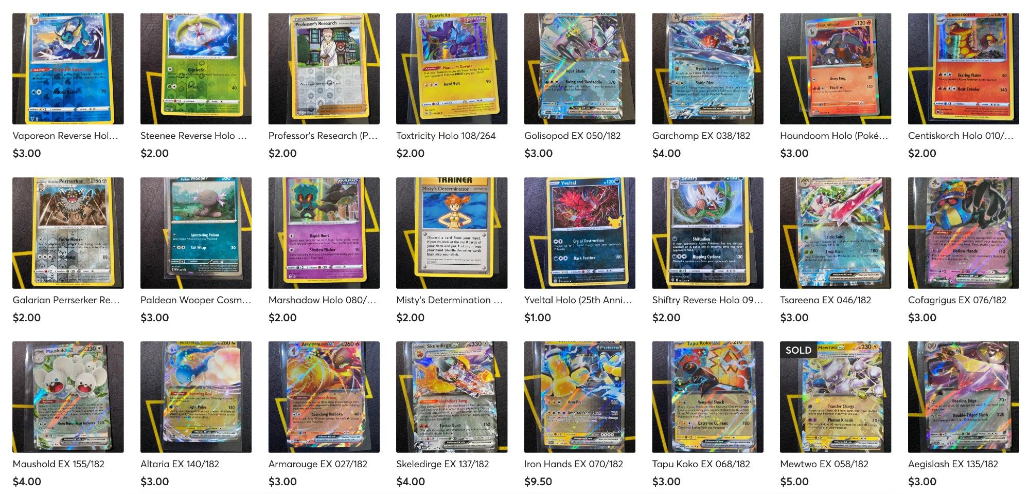 New cards on my #Mercari #Pokemon store, - MrBenShow Pokémon - GO CHECK IT OUT!!
https://www.mercari.com/u/422681658/
Mercari Sign Up Code: QWPJCU - Save $10 with first purchase

#PokemonCards #PokemonCardsForSale #CardsForSale #PokemonTradingCardGame #PokemonTCG #PokemonCommunity #PokemonGo #PokemonScarletViolet #PokemonScarletAndViolet
#Selling #ForSale #Sales #Cards #TradingCardsForSale #Pokémon #PokemonSunAndMoon #ScarletAndViolet #SunAndMoon #XY #PokemonXY #WizardsOfTheCoast #Nintendo #WOTC #SecretRare #FullArt #PokemonScarlet #PokemonViolet #PokemonSun #PokemonMoon #PokemonGames #Games #Game #CardGame #CardGames #ParadoxRift #151 #Pokemon151