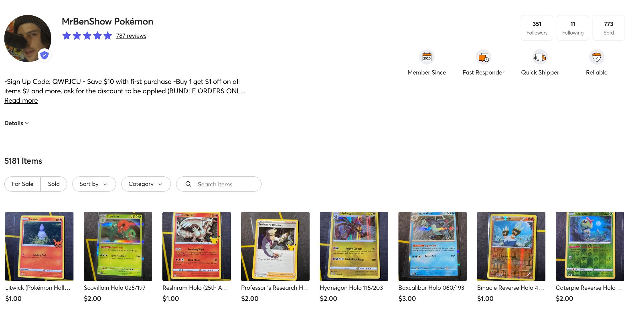 New cards on my #Mercari #Pokemon store, - MrBenShow Pokémon - GO CHECK IT OUT!!
https://www.mercari.com/u/422681658/
Mercari Sign Up Code: QWPJCU - Save $10 with first purchase

#PokemonCards #PokemonCardsForSale #CardsForSale #PokemonTradingCardGame #PokemonTCG #PokemonCommunity #PokemonGo #PokemonScarletViolet #PokemonScarletAndViolet
#Selling #ForSale #Sales #Cards #TradingCardsForSale #Pokémon #PokemonSunAndMoon #ScarletAndViolet #SunAndMoon #XY #PokemonXY #WizardsOfTheCoast #Nintendo #WOTC #SecretRare #FullArt #PokemonScarlet #PokemonViolet #PokemonSun #PokemonMoon #PokemonGames #Games #Game #CardGame #CardGames #151 #ParadoxRift