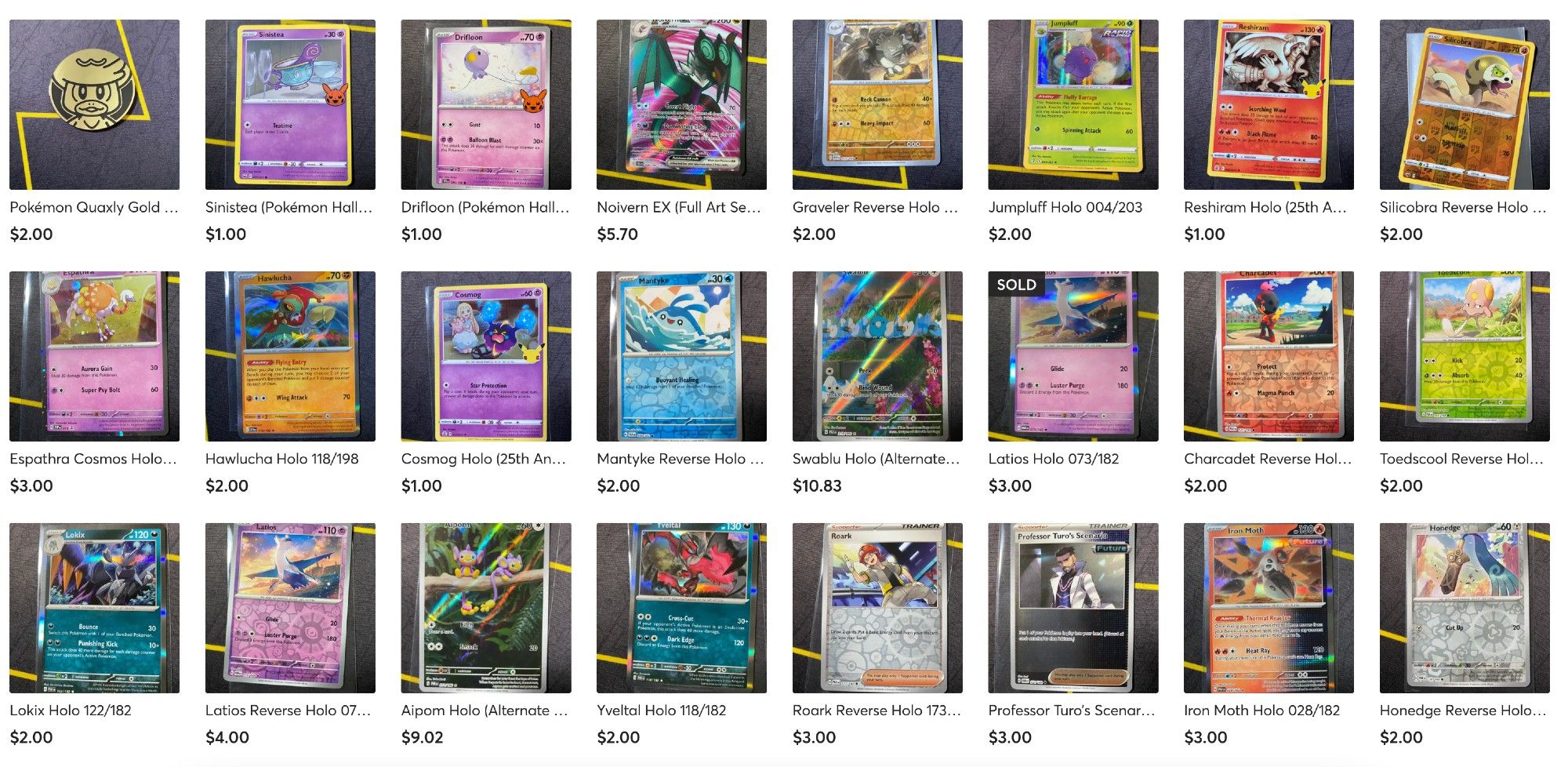 New cards on my #Mercari #Pokemon store, - MrBenShow Pokémon - GO CHECK IT OUT!!
https://www.mercari.com/u/422681658/
Mercari Sign Up Code: QWPJCU - Save $10 with first purchase

#PokemonCards #PokemonCardsForSale #CardsForSale #PokemonTradingCardGame #PokemonTCG #PokemonCommunity #PokemonGo #PokemonScarletViolet #PokemonScarletAndViolet
#Selling #ForSale #Sales #Cards #TradingCardsForSale #Pokémon #PokemonSunAndMoon #ScarletAndViolet #SunAndMoon #XY #PokemonXY #WizardsOfTheCoast #Nintendo #WOTC #SecretRare #FullArt #PokemonScarlet #PokemonViolet #PokemonSun #PokemonMoon #PokemonGames #Games #Game #CardGame #CardGames #ParadoxRift #151 #Pokemon151