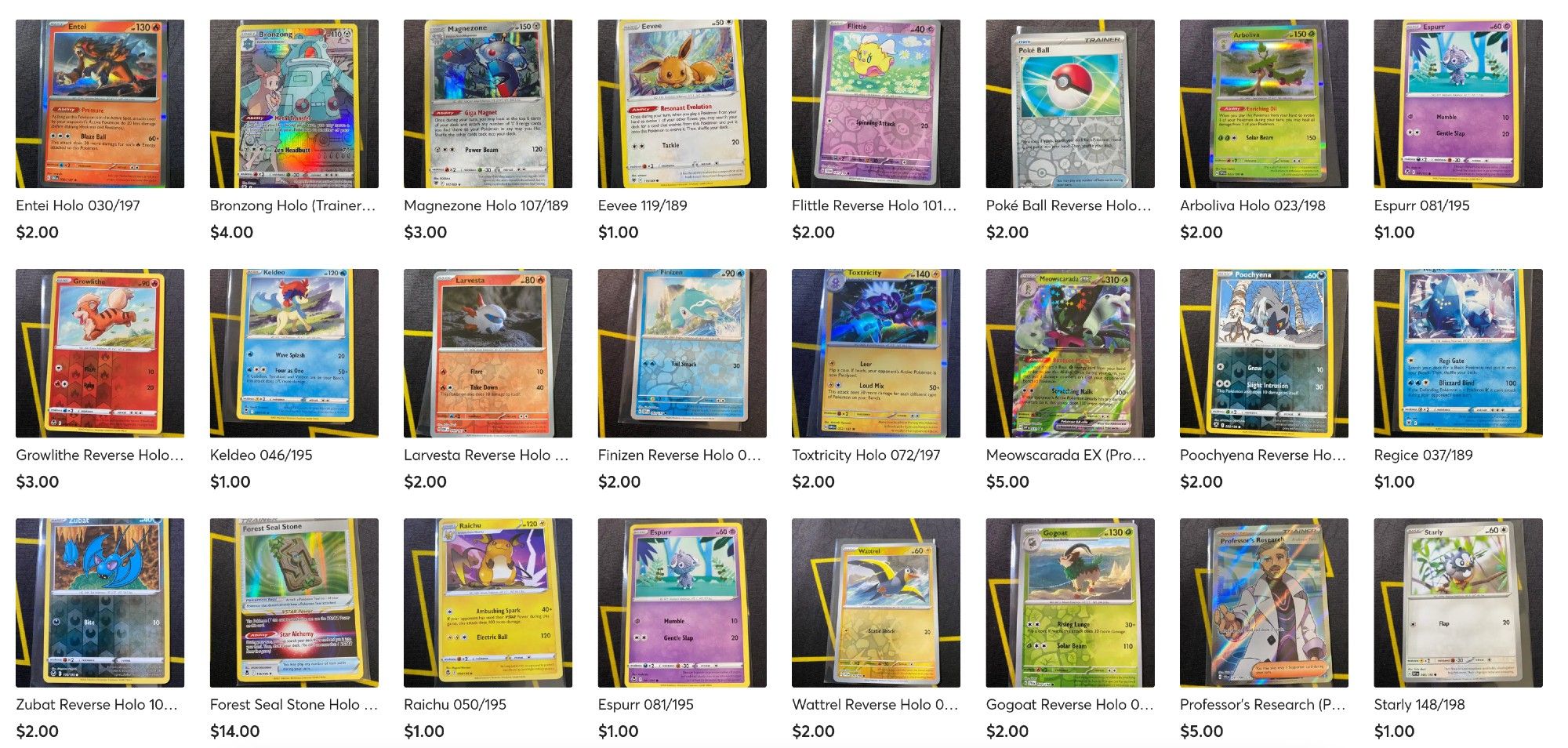 New cards on my #Mercari #Pokemon store, - MrBenShow Pokémon - GO CHECK IT OUT!!
https://www.mercari.com/u/422681658/
Mercari Sign Up Code: QWPJCU - Save $10 with first purchase

#PokemonCards #PokemonCardsForSale #CardsForSale #PokemonTradingCardGame #PokemonTCG #PokemonCommunity #PokemonGo #PokemonScarletViolet #PokemonScarletAndViolet
#Selling #ForSale #Sales #Cards #TradingCardsForSale #Pokémon #PokemonSunAndMoon #ScarletAndViolet #SunAndMoon #XY #PokemonXY #WizardsOfTheCoast #Nintendo #WOTC #SecretRare #FullArt #PokemonScarlet #PokemonViolet #PokemonSun #PokemonMoon #PokemonGames #Games #Game #CardGame #CardGames