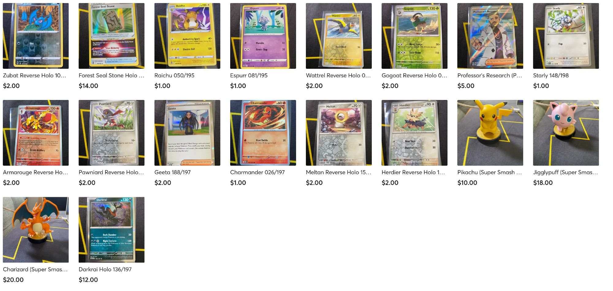 New cards on my #Mercari #Pokemon store, - MrBenShow Pokémon - GO CHECK IT OUT!!
https://www.mercari.com/u/422681658/
Mercari Sign Up Code: QWPJCU - Save $10 with first purchase

#PokemonCards #PokemonCardsForSale #CardsForSale #PokemonTradingCardGame #PokemonTCG #PokemonCommunity #PokemonGo #PokemonScarletViolet #PokemonScarletAndViolet
#Selling #ForSale #Sales #Cards #TradingCardsForSale #Pokémon #PokemonSunAndMoon #ScarletAndViolet #SunAndMoon #XY #PokemonXY #WizardsOfTheCoast #Nintendo #WOTC #SecretRare #FullArt #PokemonScarlet #PokemonViolet #PokemonSun #PokemonMoon #PokemonGames #Games #Game #CardGame #CardGames