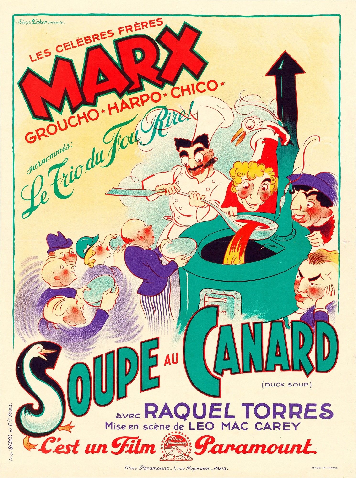 French poster for Duck Soup