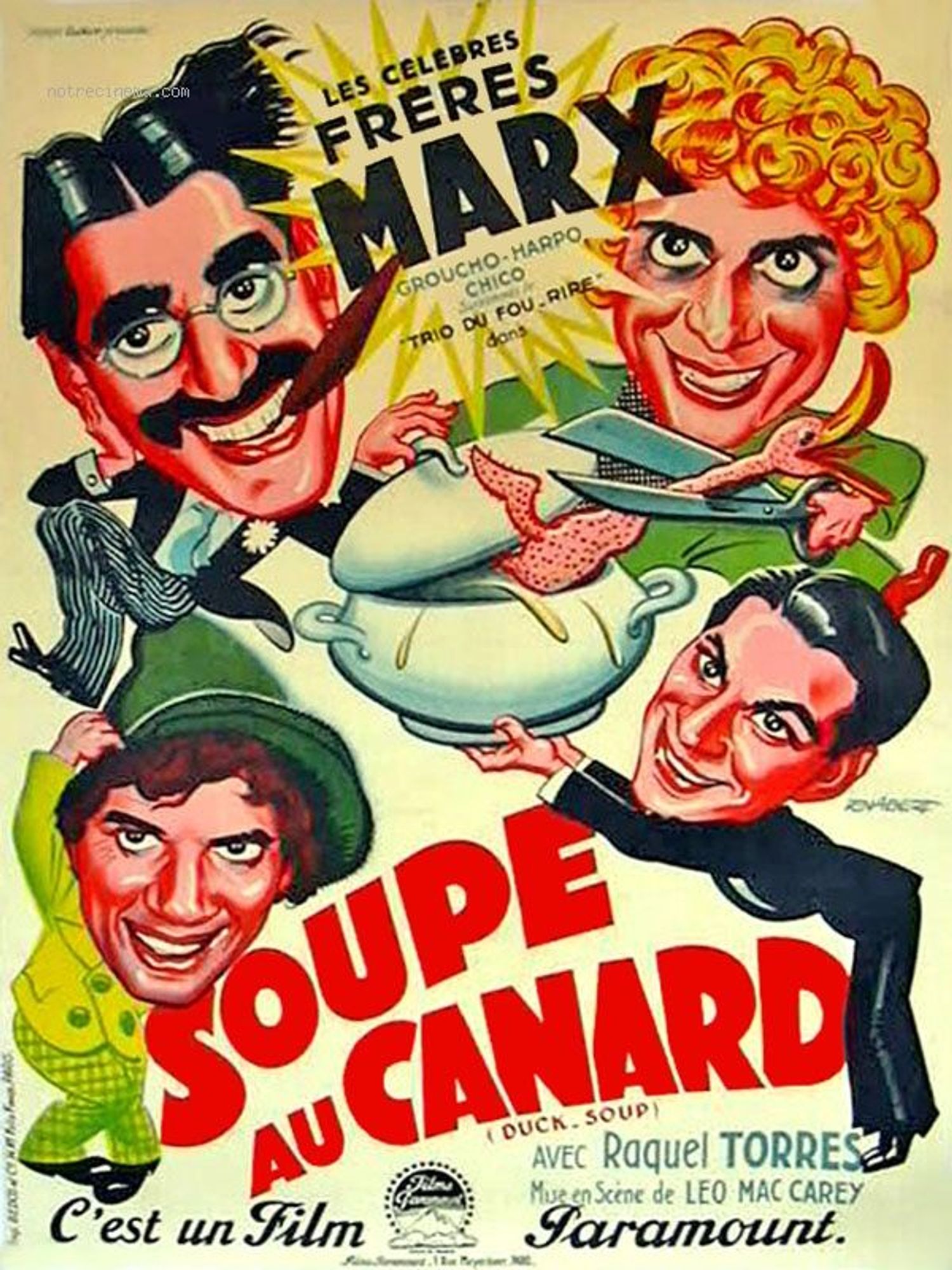 French poster for Duck Soup