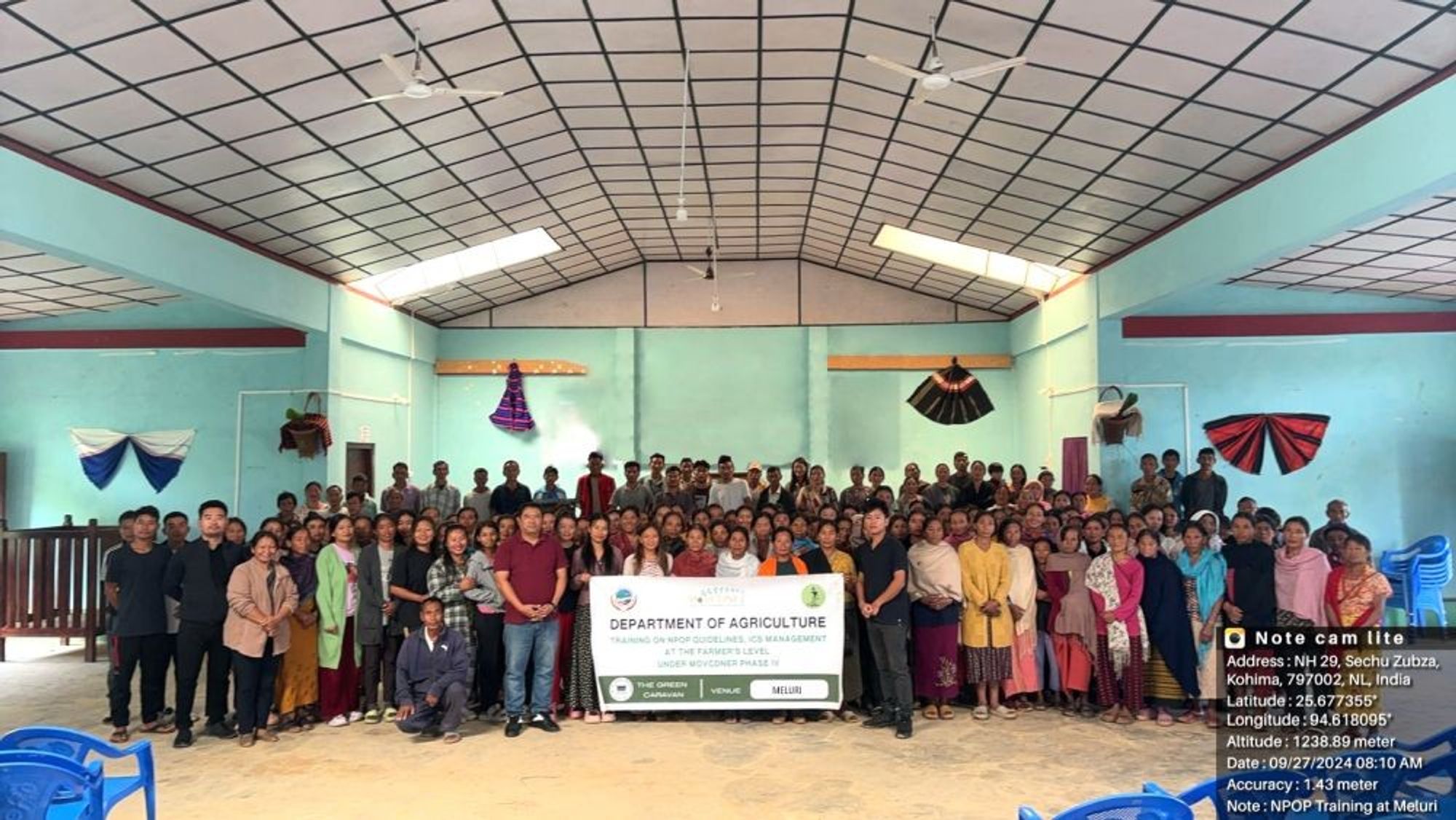 Training on organic farming under MOVCDNER Phase 4 held at Meluri