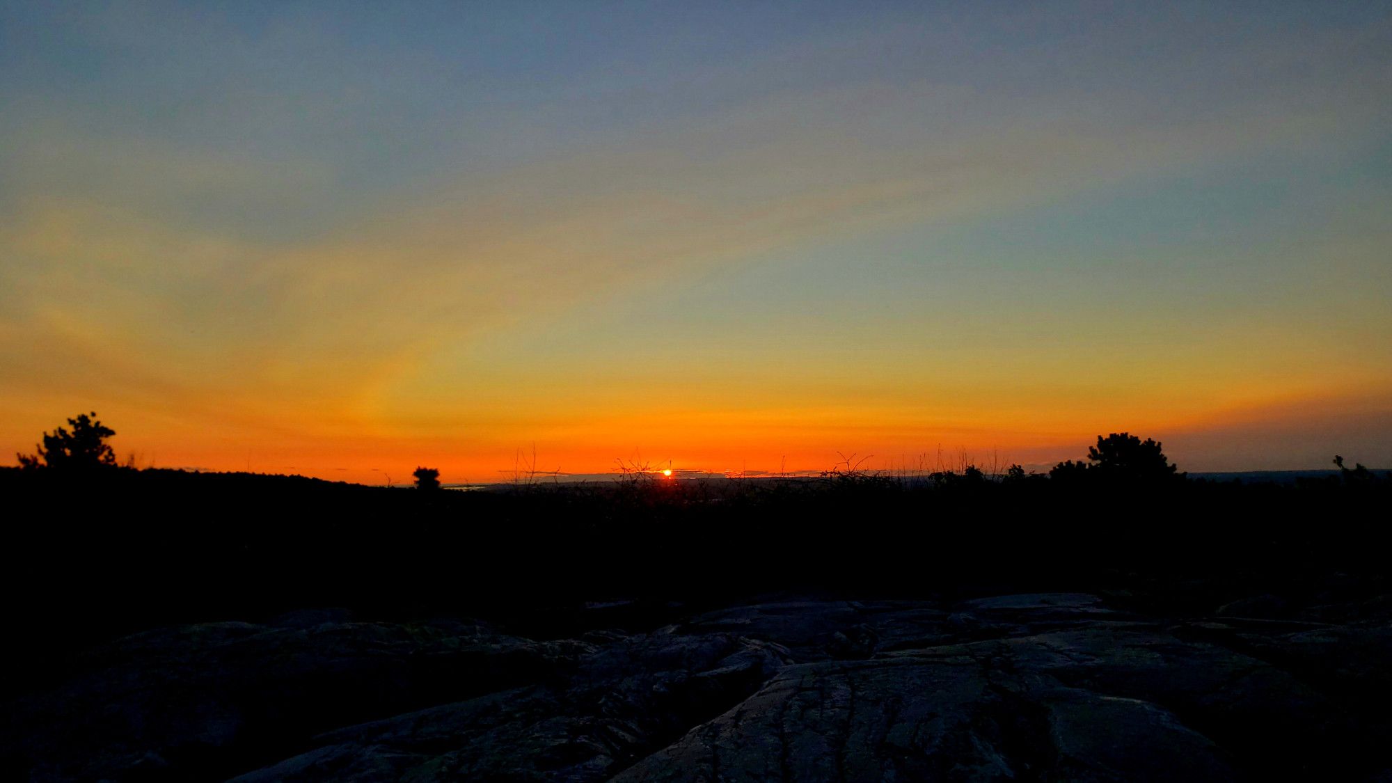 Dawn and sunrise this morning, August 30th, from Buck Hill!