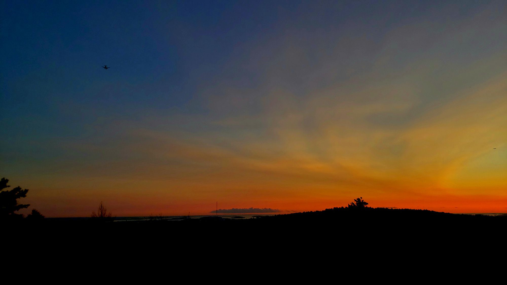 Dawn and sunrise this morning, August 30th, from Buck Hill!