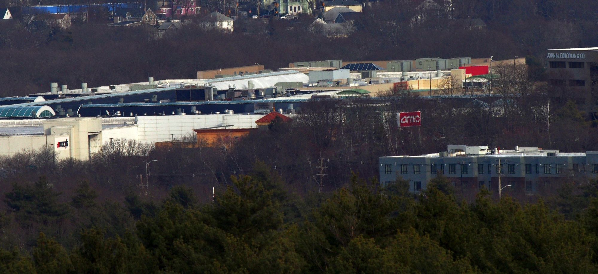 South Shore Plaza photographed from Buck Hill.