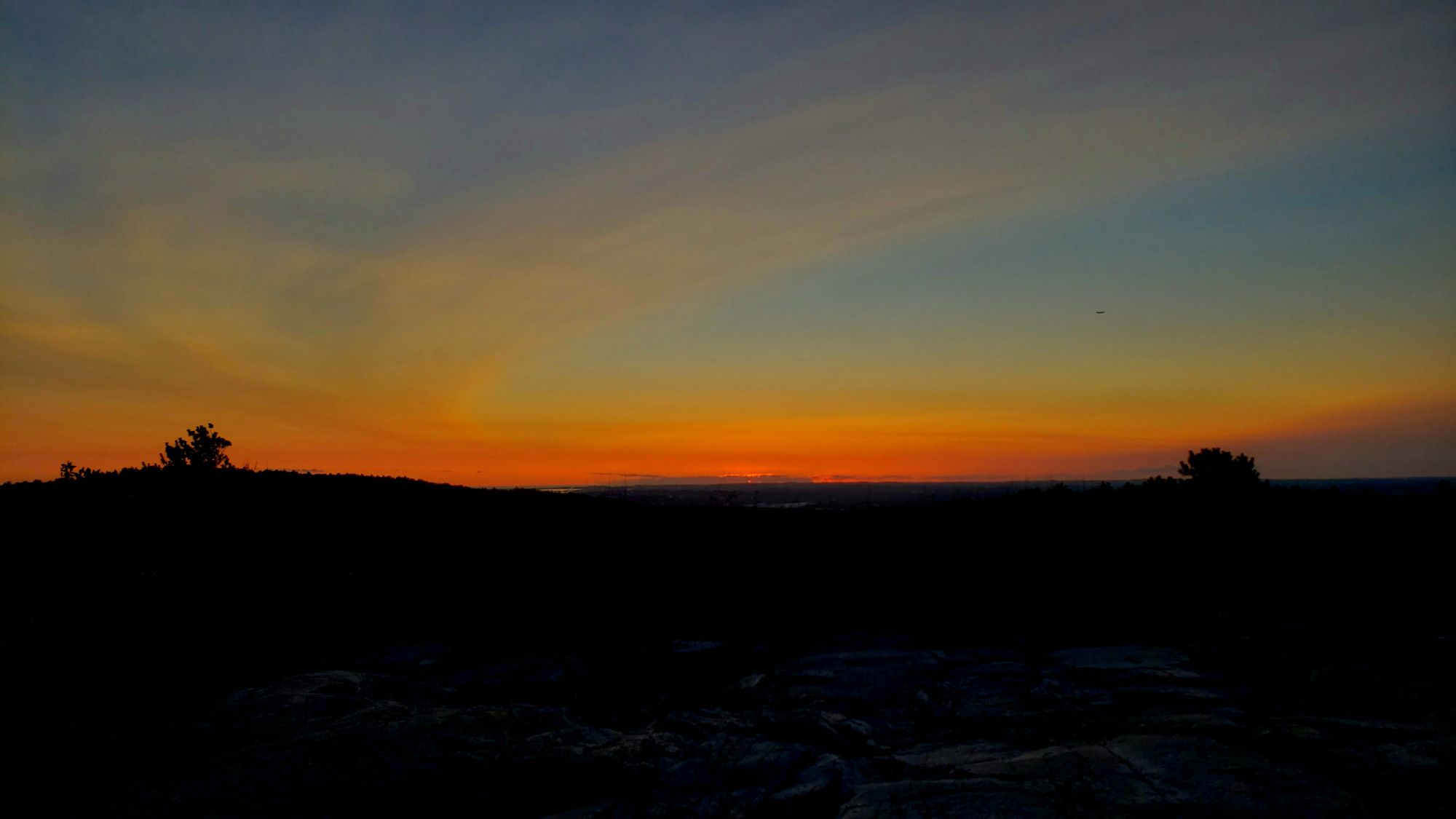 Dawn and sunrise this morning, August 30th, from Buck Hill!