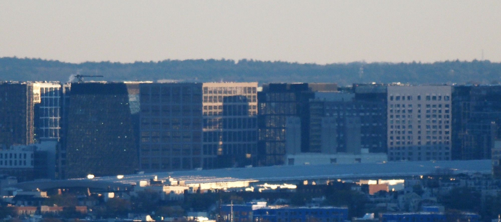 The Boston Convention and Exhibition Center, 415 Summer St, South Boston MA photographed from Buck Hill. 

I have never been to this place before, but it is a huge structure in terms of area. I would estimate it takes up about ten city blocks. It fills the entire width at the bottom of this photograph.

Behind the BCEC are the following buildings, generally from left to right, all in South Boston MA.

22 Boston Wharf Road
68 Seaport Blvd
One Boston Wharf Road
400 Summer St
55 Pier Four Blvd
MassDOT Highway Operations Center, 50 Massport Haul Rd
The Metlo, 399 Congress St
Echelon Seaport, 135 Seaport Blvd

#buckhill #bluehills #bluehillsreservation #boston #BostonMA #SouthBoston #SouthBostonMA #BostonSeaport #landscape #LandscapePhotography #photography #LongDistanceObservations