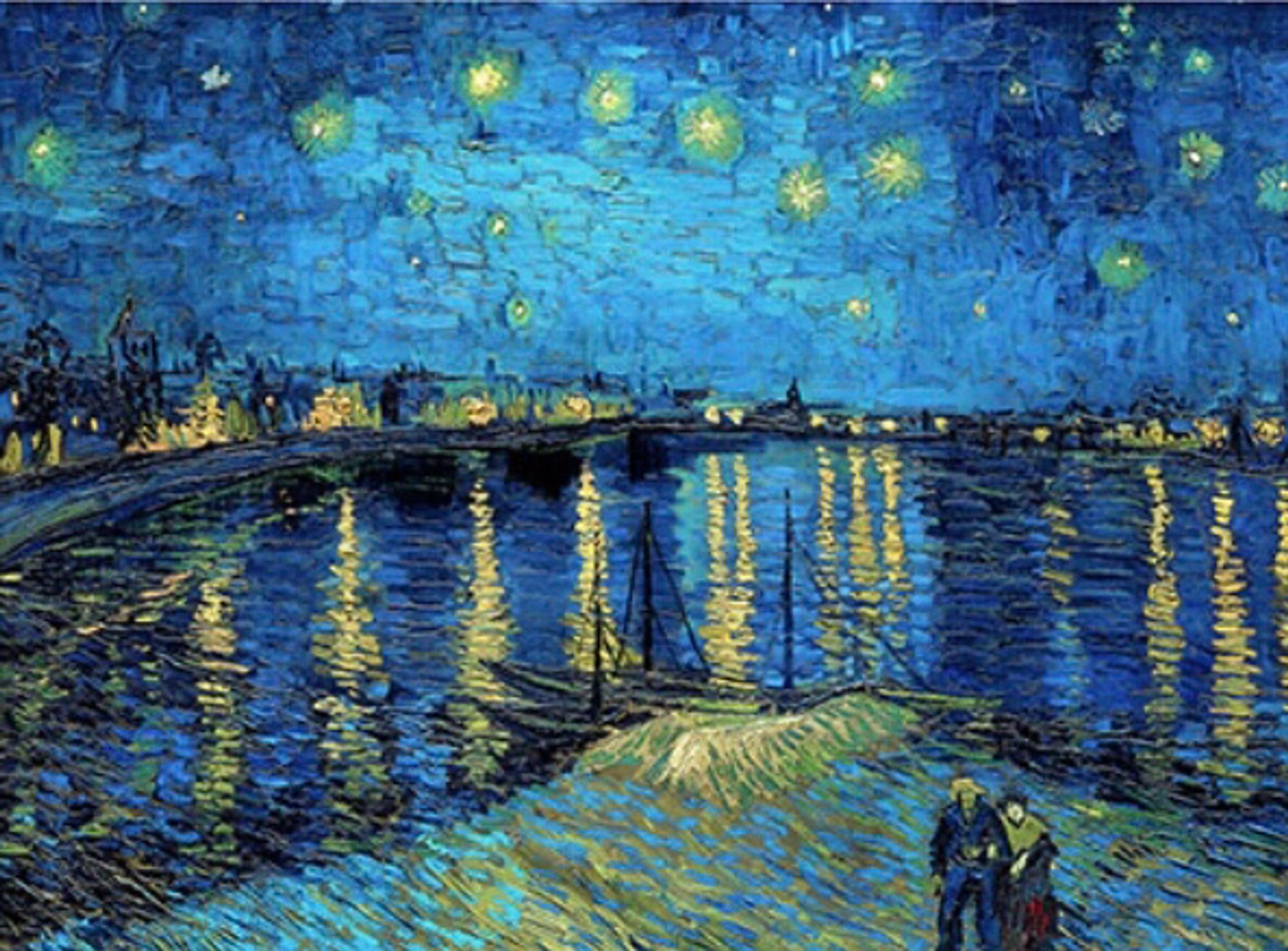 « Nuit étoilée sur le Rhône » de Van Gogh.