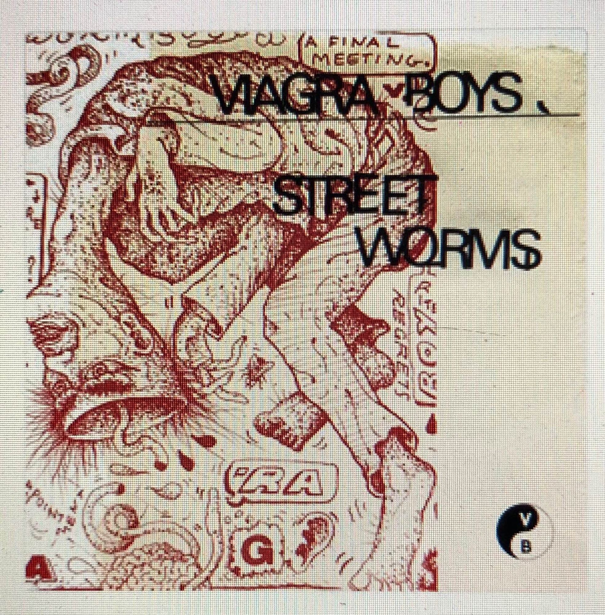 Pochette du premier album de Viagra Boys, “ Street Worms”, sorti en 2018.