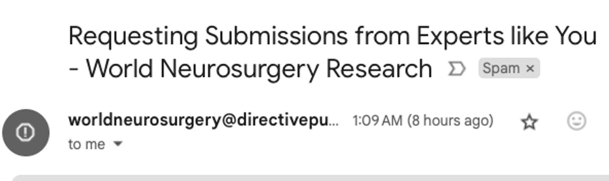 Requesting Submissions from Experts like You - World Neurosurgery Research