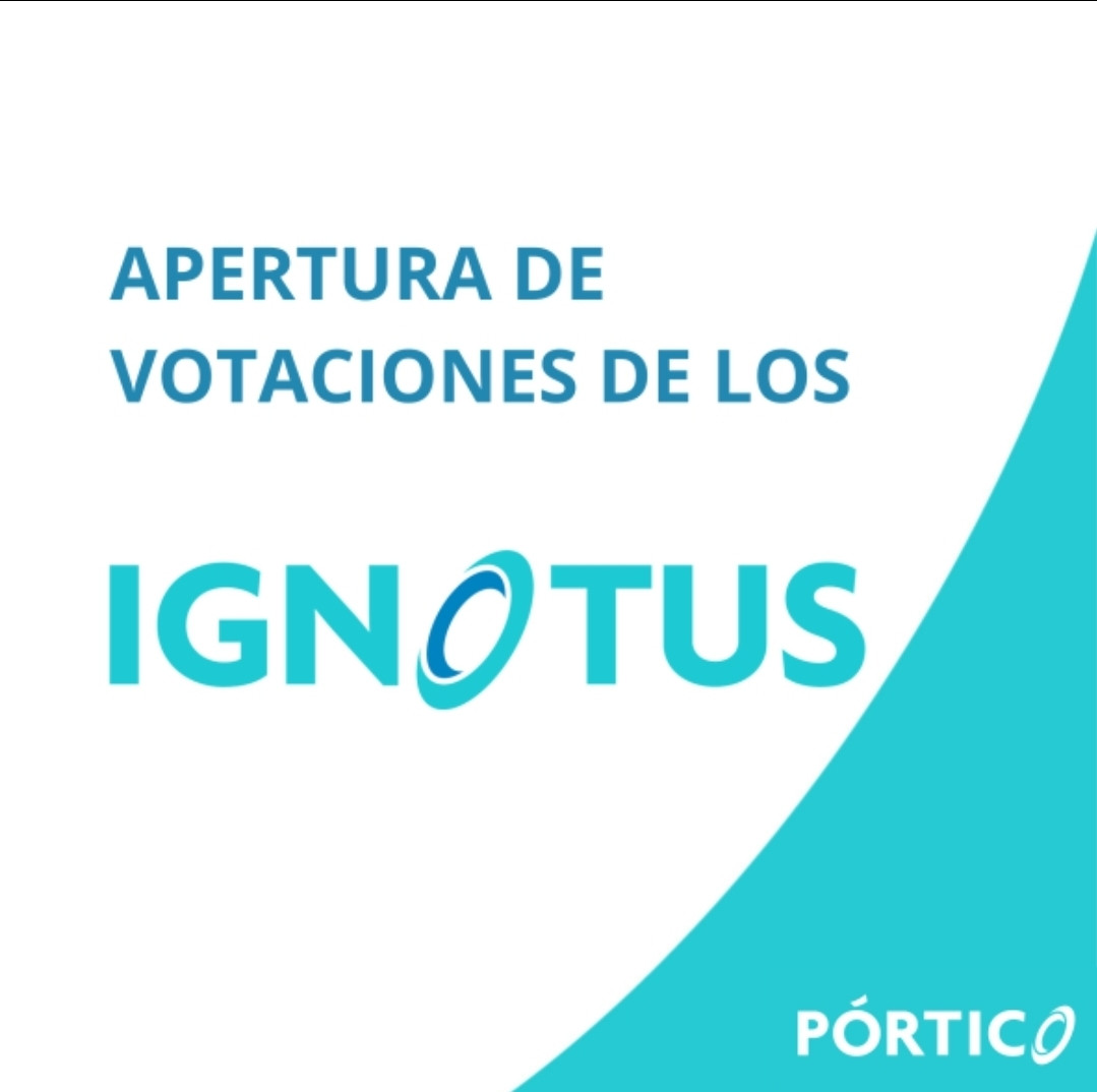 Cartel en el que se anuncia la apertura de las votaciones de los Ignotus