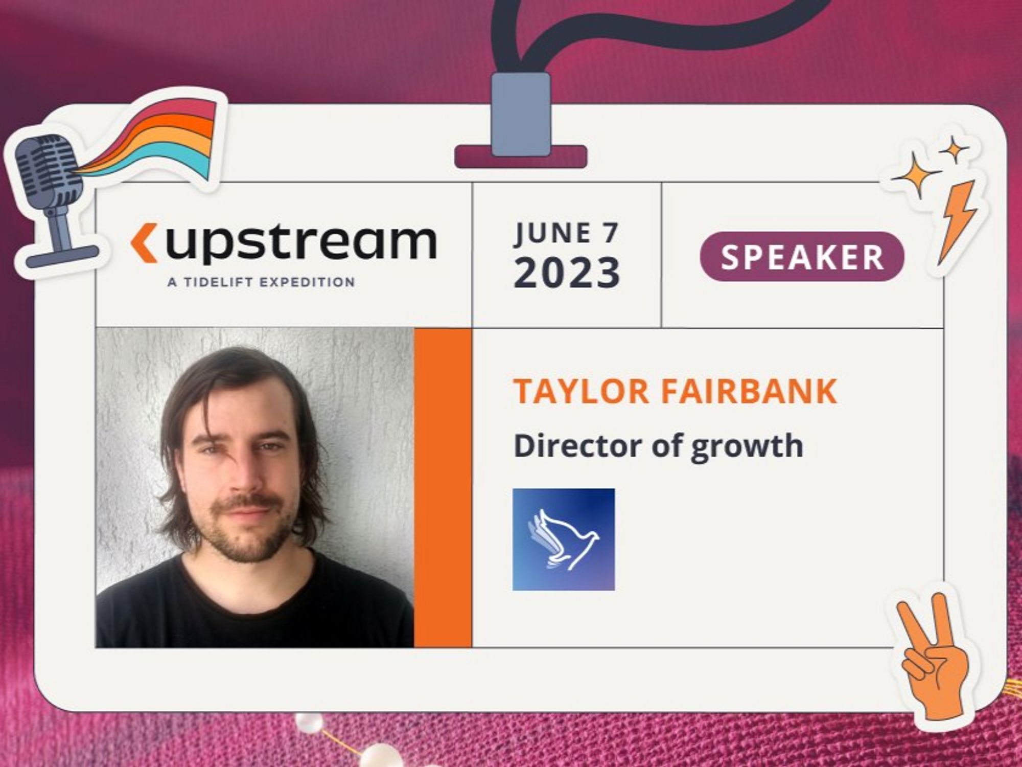 Taylor's "Upstream badge" graphic.  Relevant text info available in the skeet.