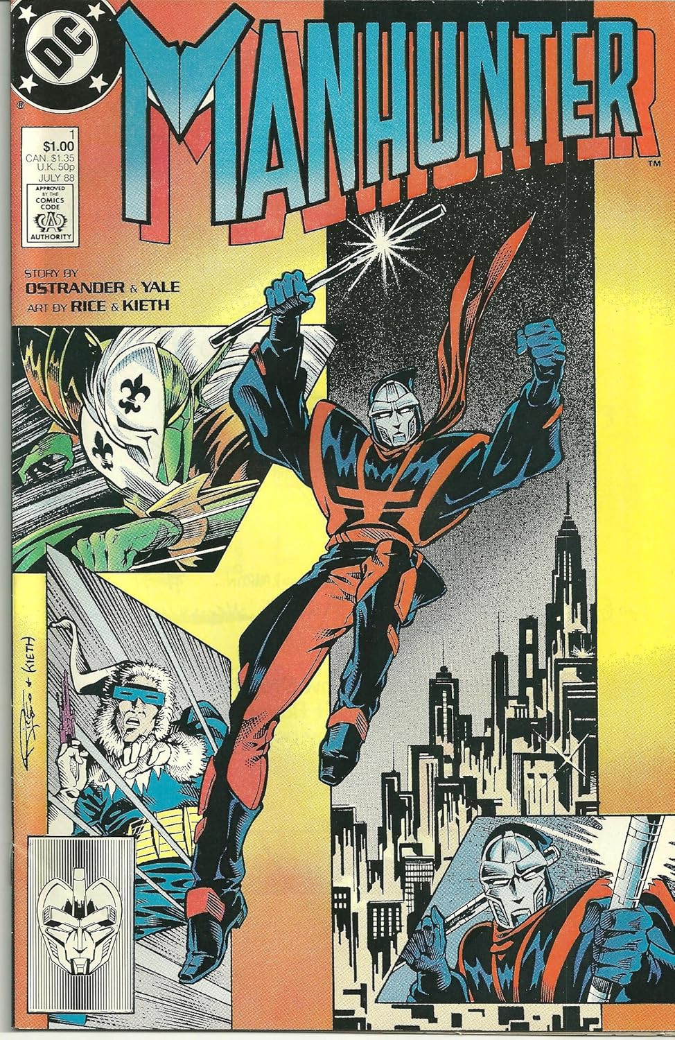 Cover to Manhunter 1 by Ostrander, Yale, Rice and Keith