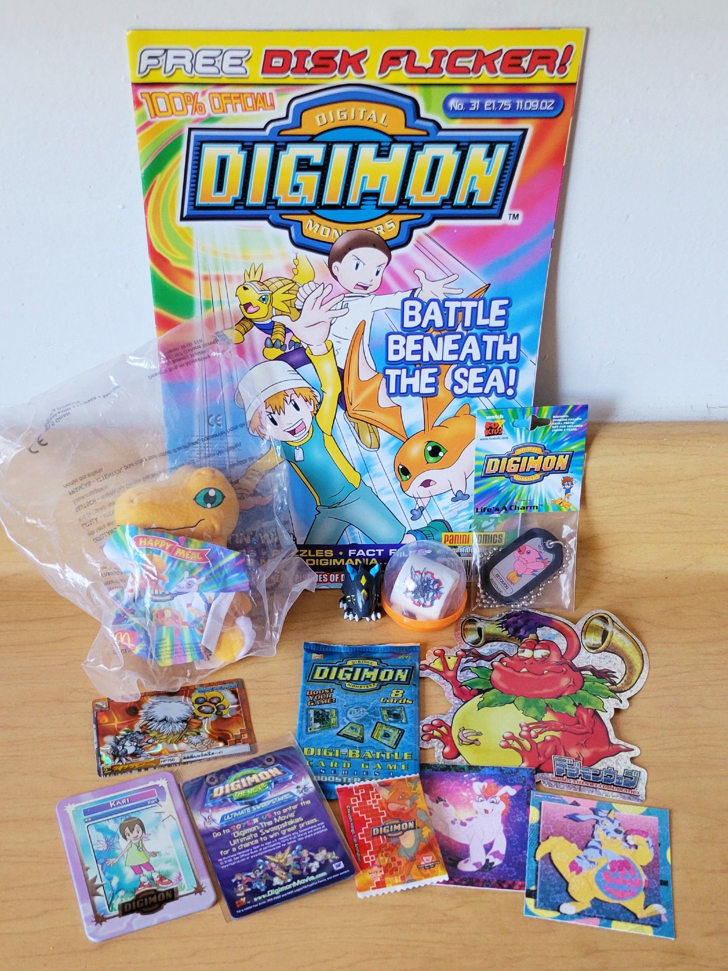 A Digimon box filled with vintage Digimon merch plus European exclusives!