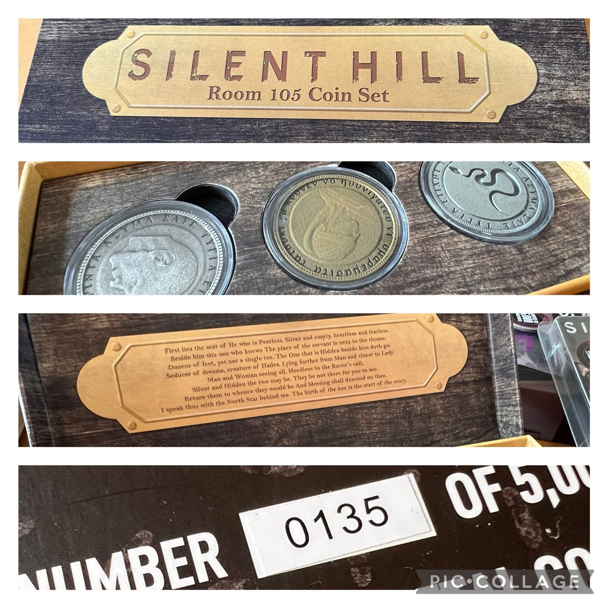 Room 105 coin set replica