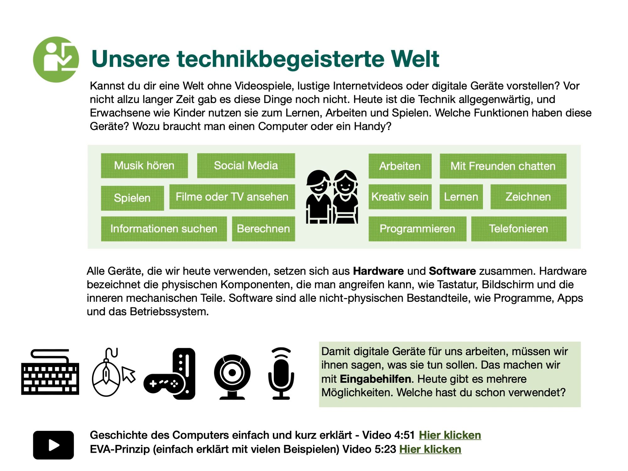 Unsere technikegeisterte Welt