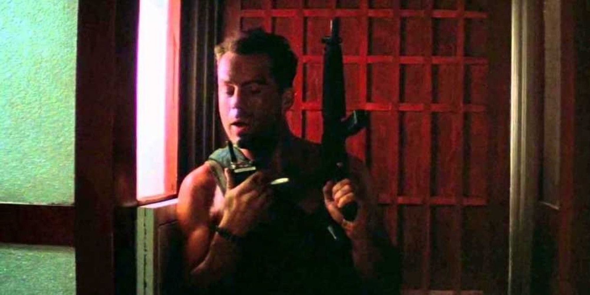 Die Hard screenshot - John McClane’s iconic “Yippee-ki-yay” moment