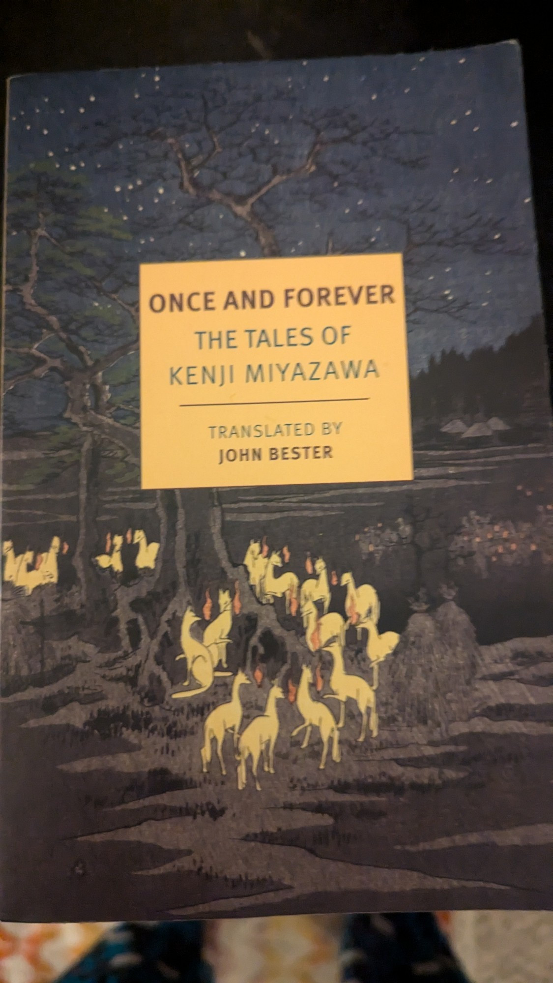 Cover of 'Once and Forever: The Tales of Kenji Miyazawa' translated by John Bester