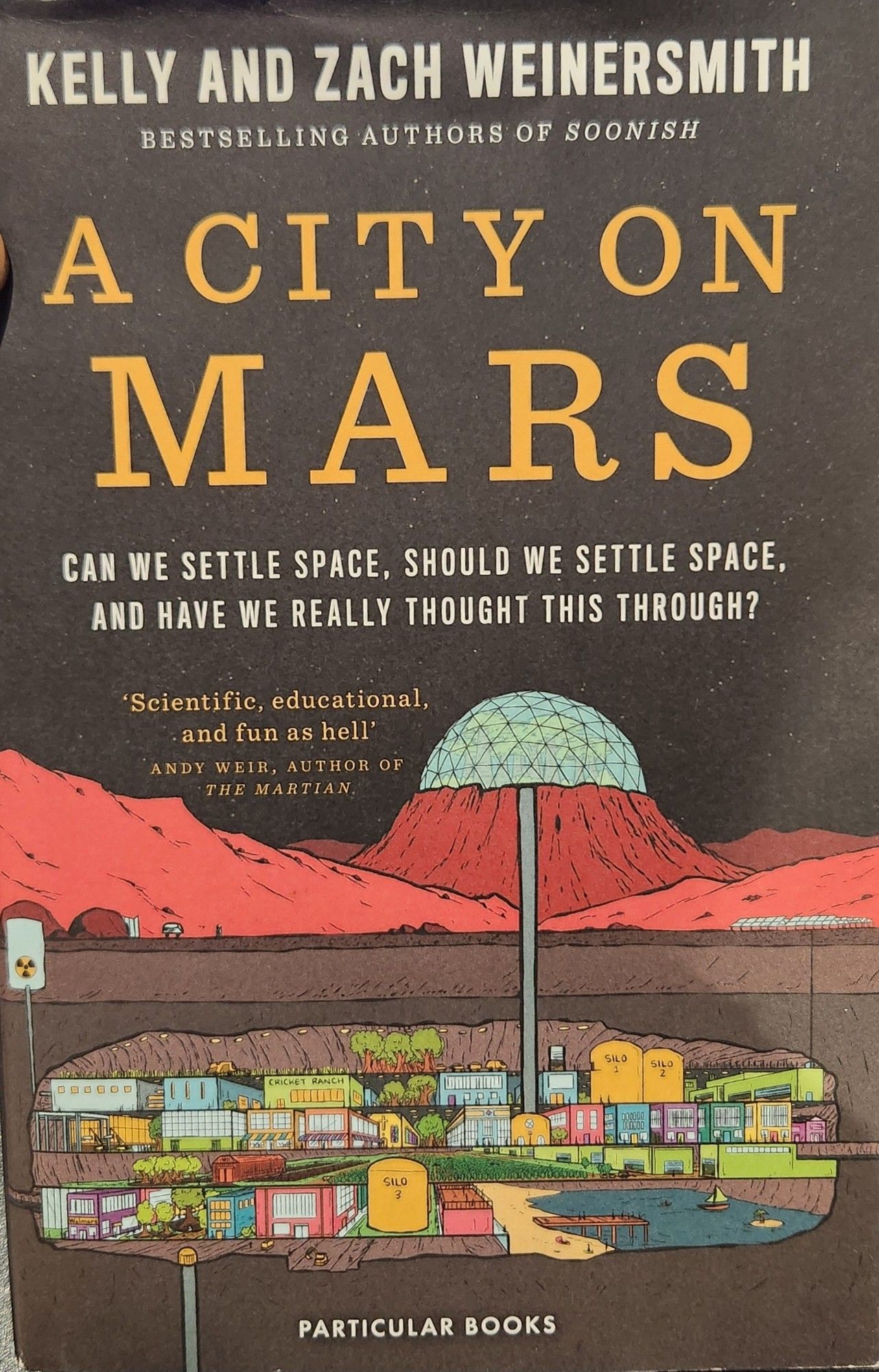 Cover of A City on Mars showing underground city