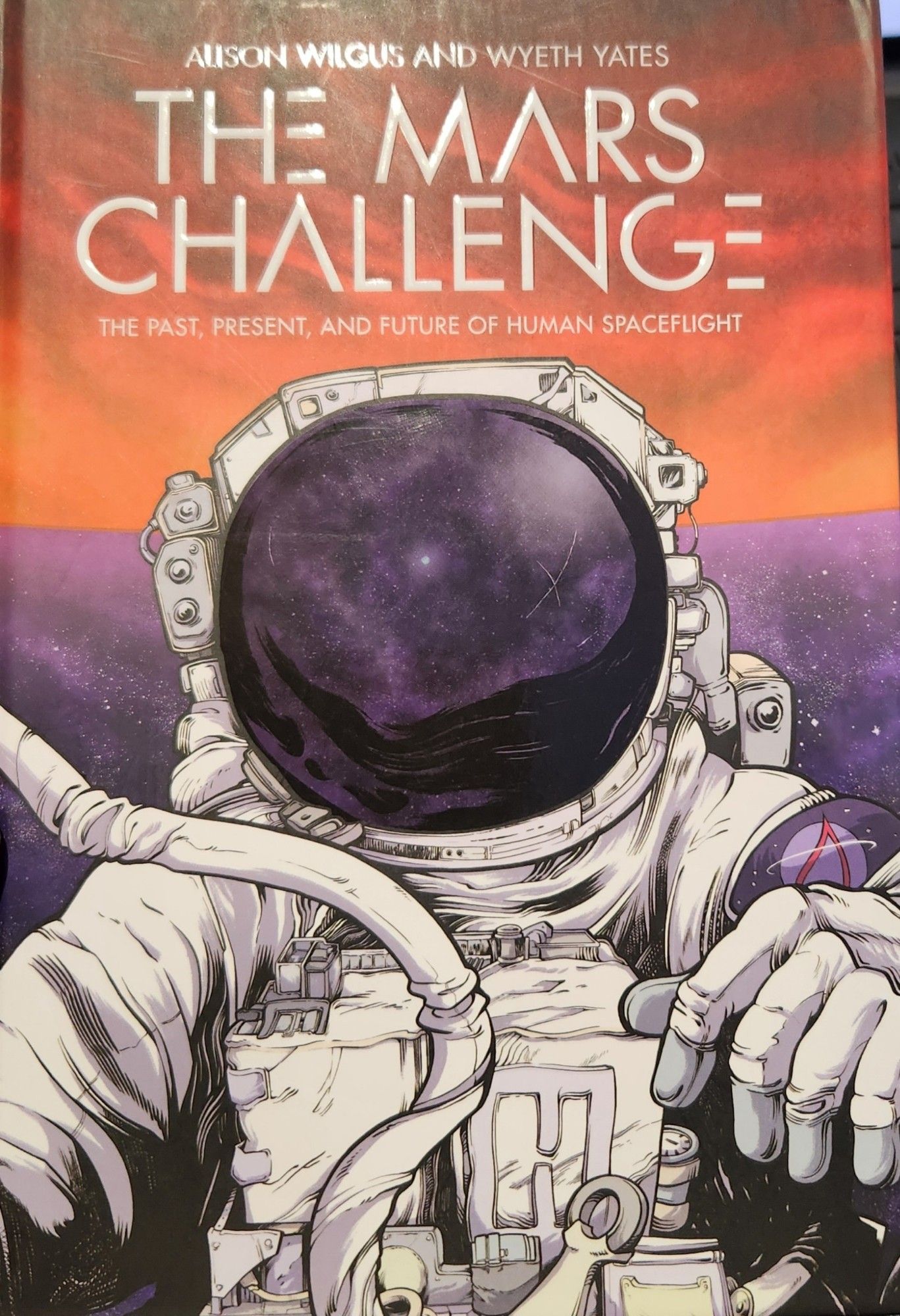 Cover of The Mars Challenge showing an astronaut